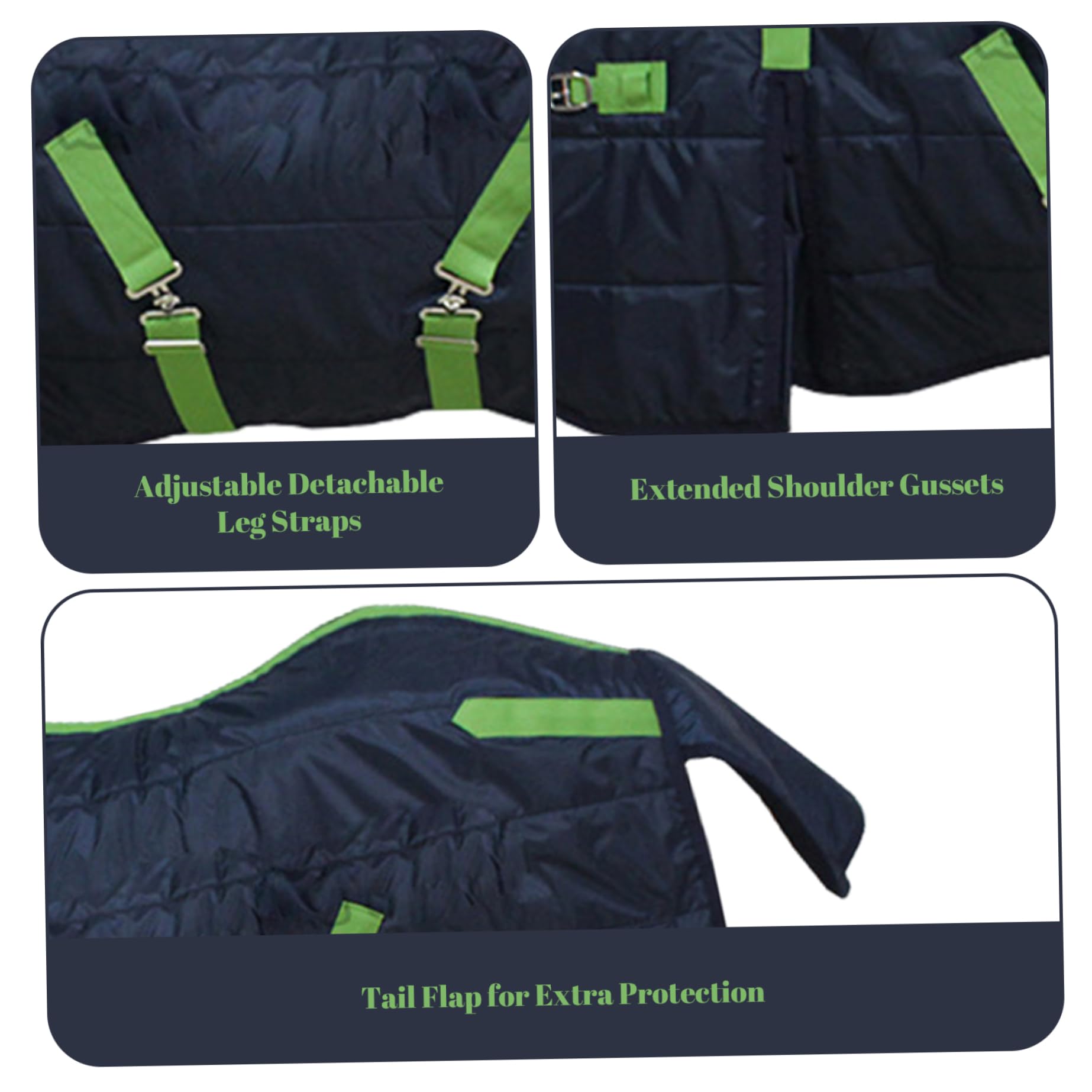 Manta de Invierno para Caballos, Manta Impermeable de Lujo de 39 Pulgadas para Caballos, a Prueba de Viento y cálido, Grueso Invierno para Mini, Pony, Potro. Suministros para Mascotas.