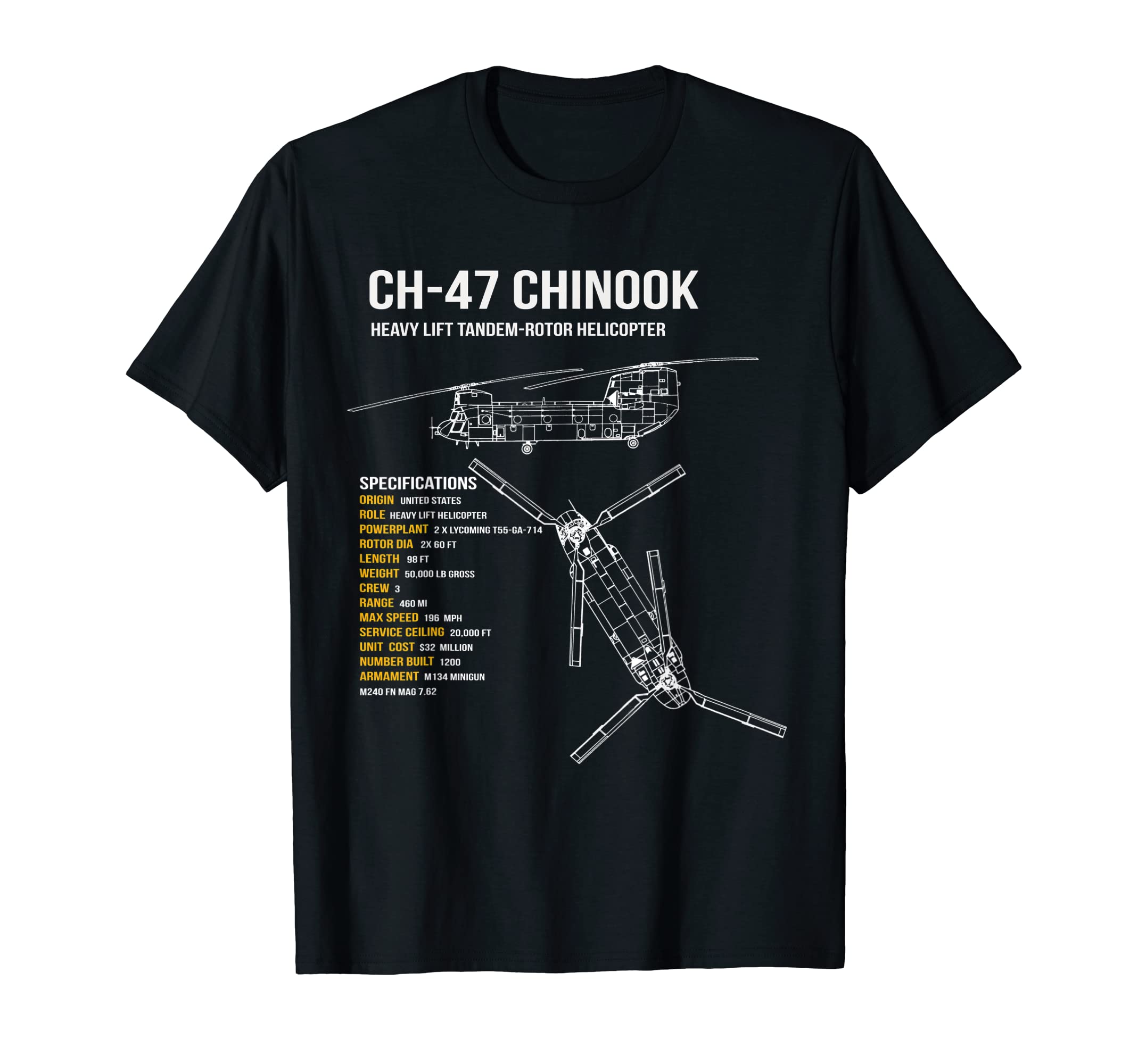 CH-47 Chinook Helicopter T-Shirt