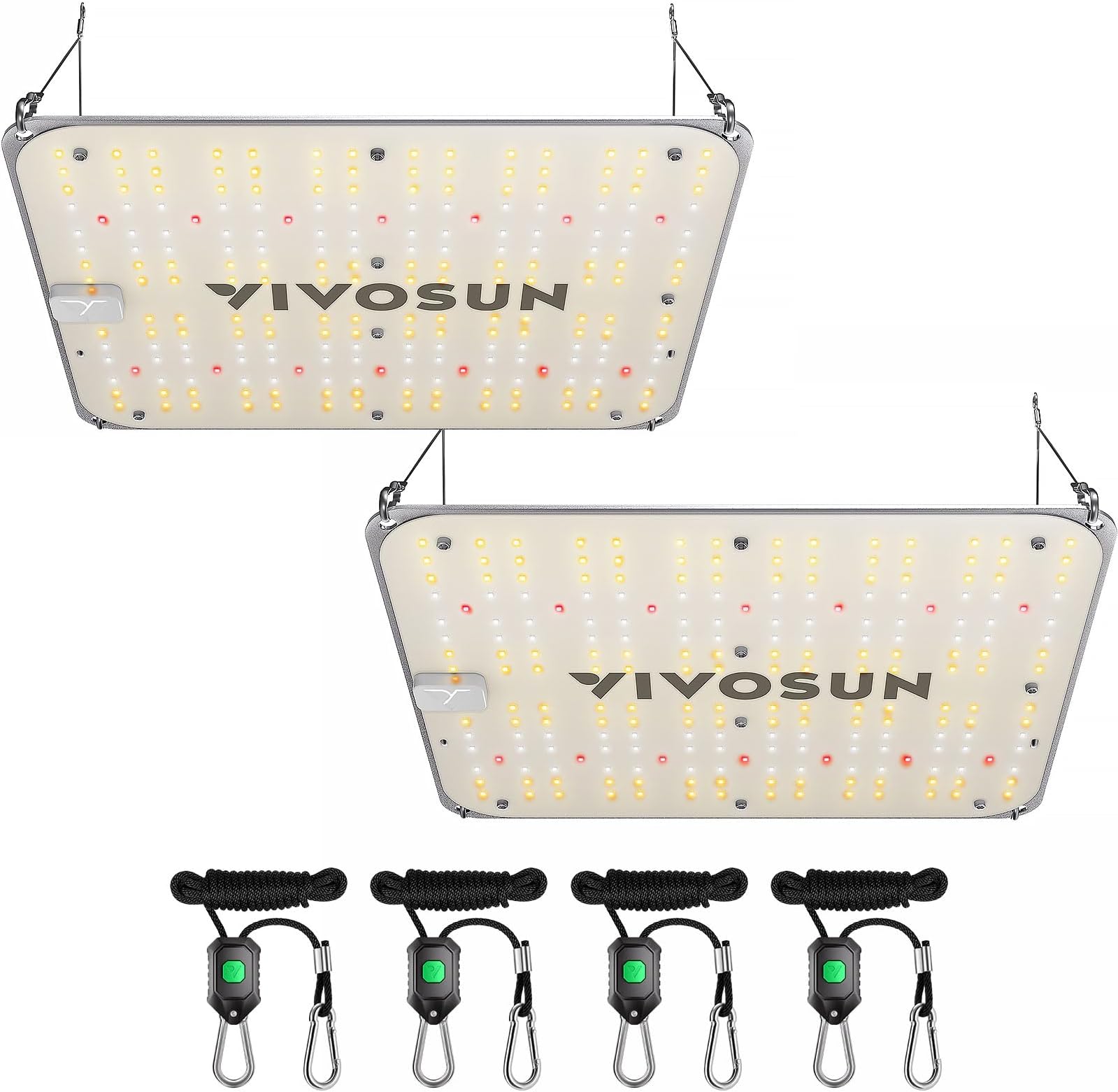 VIVOSUN Grow Lamp 100 W Full Spectrum Plant Lamp with Samsung Diodes Grow Light for Indoor Plants Seedling Vegetative and Flower in 60 x 60 cm, 90 x 90 cm Grow Tent, Greenhouse VS1000E Pack of 2