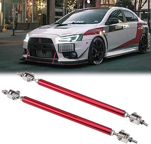 Xotic Tech - Varillas ajustables de soporte para difusor para parachoques delantero, se adaptan a la mayoría de los vehículos