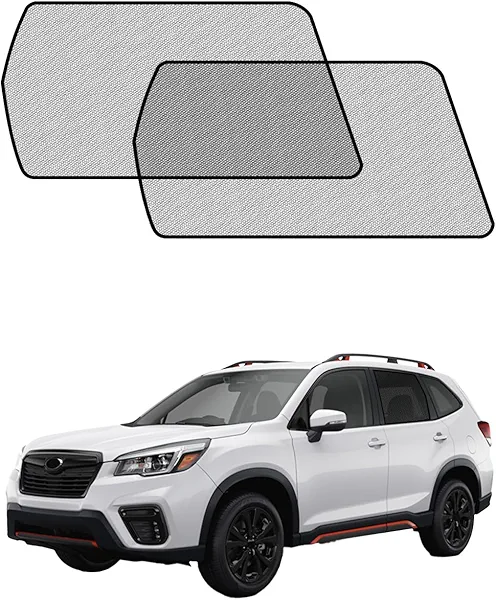 Car Window Shades for Subaru Forester(2019-2024), 2-Pack Rear Window Sun Shades for Baby – Breathable Mesh, UV & Heat Blocker, Privacy Protection for Camping, Travel, Sleep & Nursing