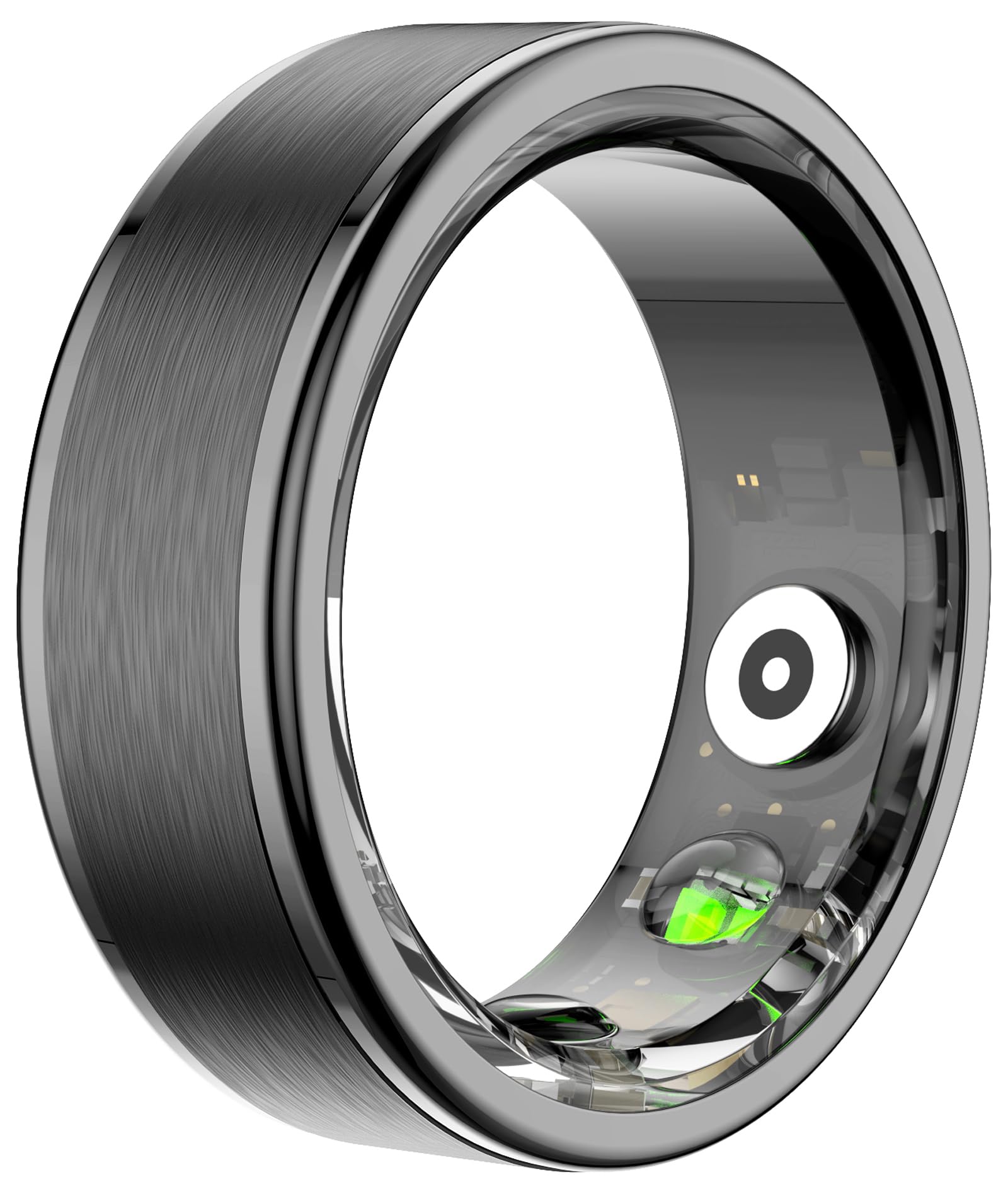 CNBROSmart Ring Fitnss Tracker Heart Rate Sleep Monitor Health Ring Fitness Ring Pedometer Calories Step Counter Exercise Mode Sport Ring 5ATM Waterproof Smart Rings for Men Women