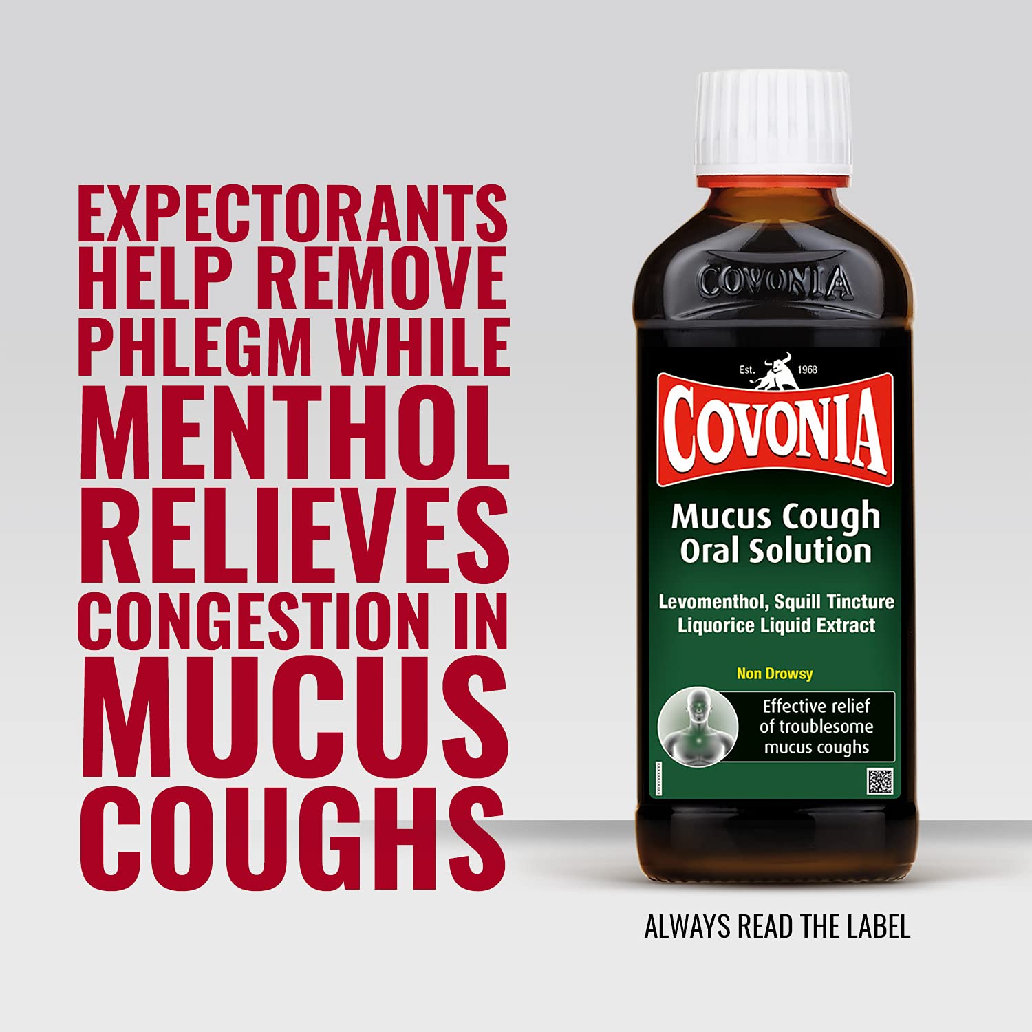 Covonia Mucus Cough Oral Solution for Mucus Cough, Effective Relief Of