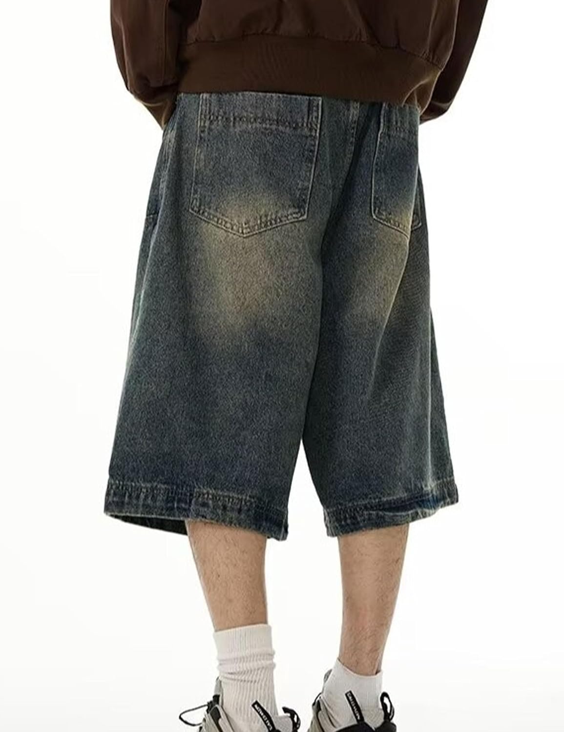 Baggy Jean Shorts Men Women Long Jorts Y2k Hip Hop Demin Shorts Vintage Skater Jeans Streetwear - Image 4