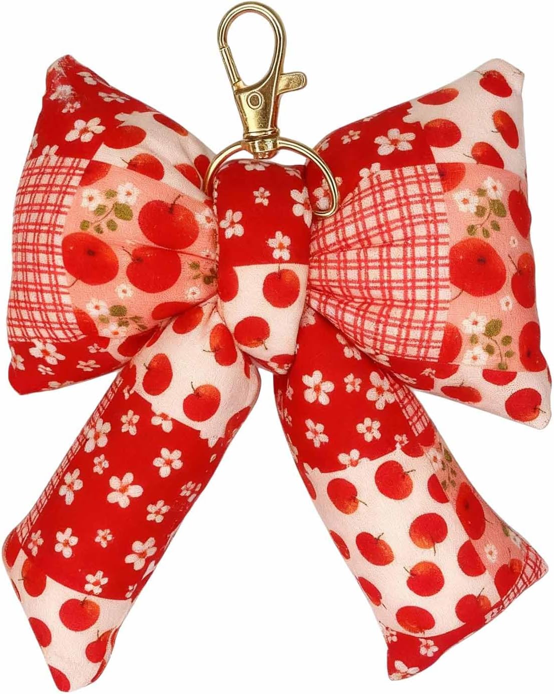 BattleTim Puffy Bow Keychain Bag Charm Cute Keyring Key Ring Handmade Bag Accessory for Women Girls Purse Hanbag Tote