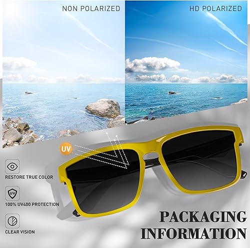 Miniatura 5 de KAPVOE Gafas de sol polarizadas para hombres y mujeres, protección UV400, gafas deportivas, conducción, pesca, ciclismo, playa, golf, correr, béisbol