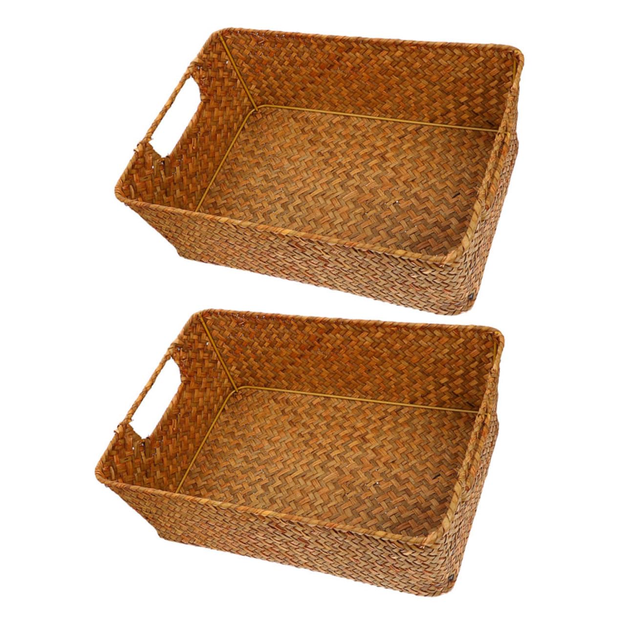 Panier à pain osier rustique au tressage artisanal fait main pour fruits