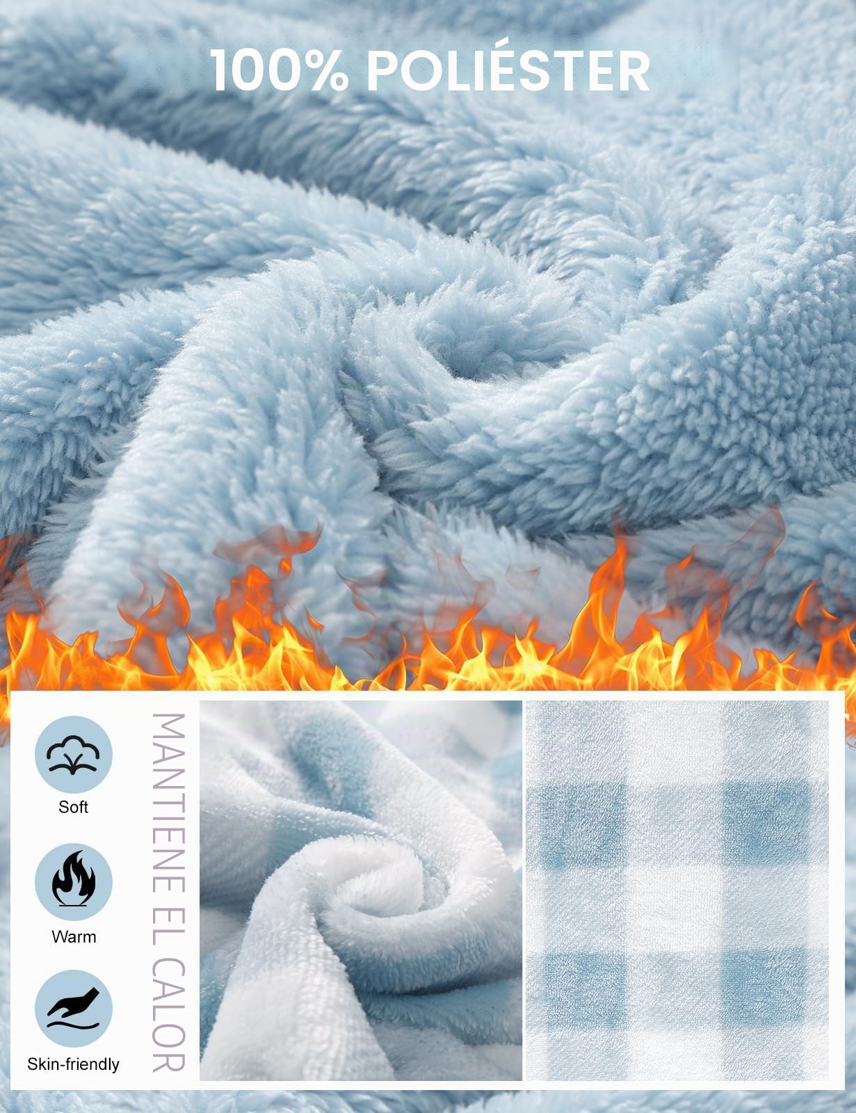 UMIPUBO Pijama Mujer Invierno Polar Manga Larga y Pantalón Largo con Bolsillo Franela 2 Piezas Conjunto de Pijama Calentito Cuadros Ropa de Dormir Suave Plaid Pijamas Navidad