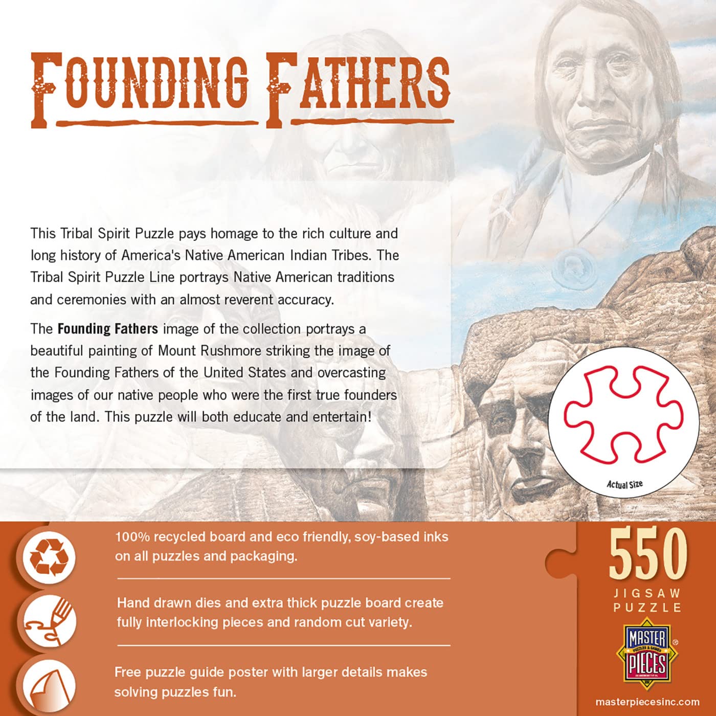 MasterPieces 550 Piece Puzzle Called Founding Fathers (See...