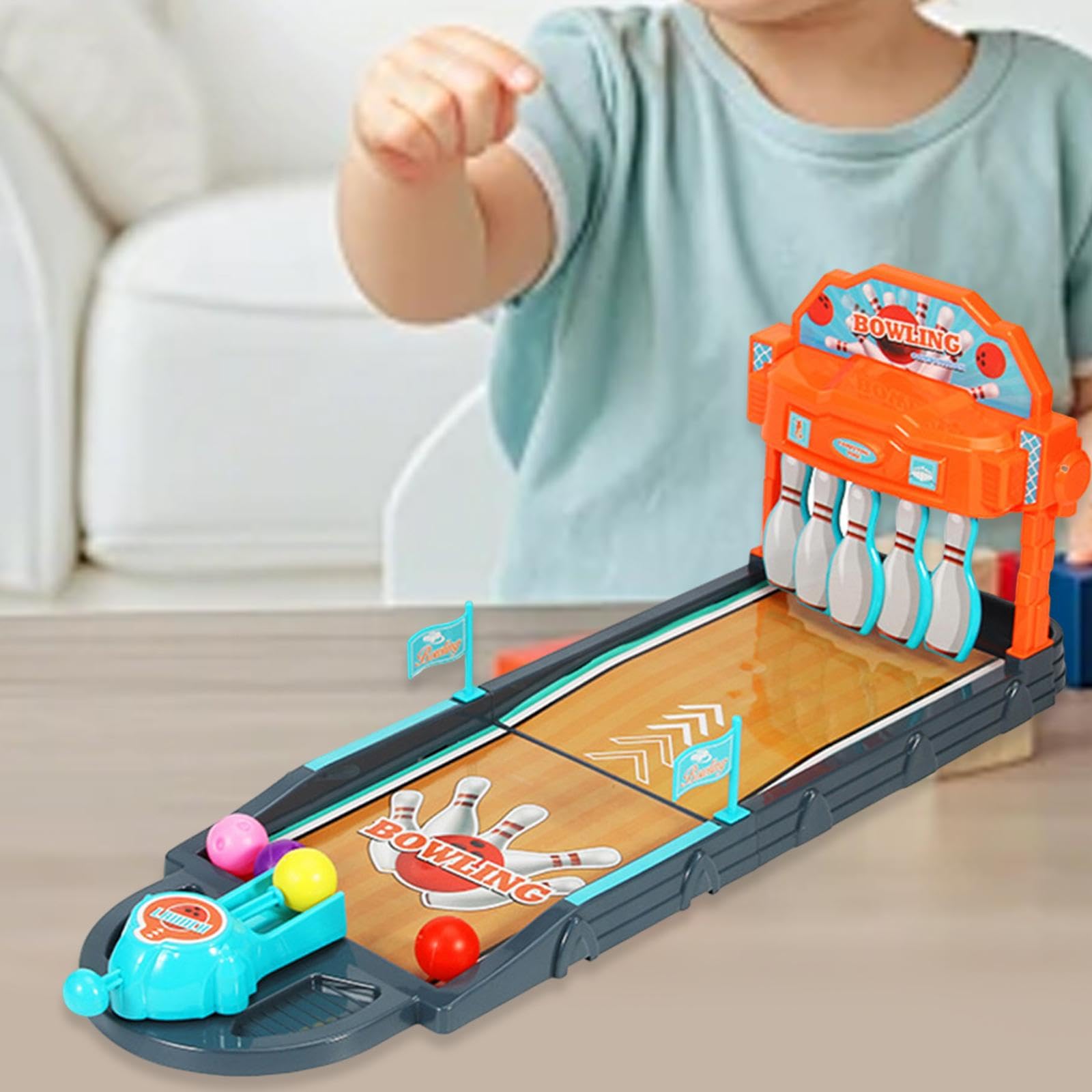 MagiDeal Mini Set da Gioco da Bowling da Tavolo, Giocattolo da Bowling da scrivania, educativo e Divertente, per Feste, intrattenimento, Ragazzi e Ragazze.