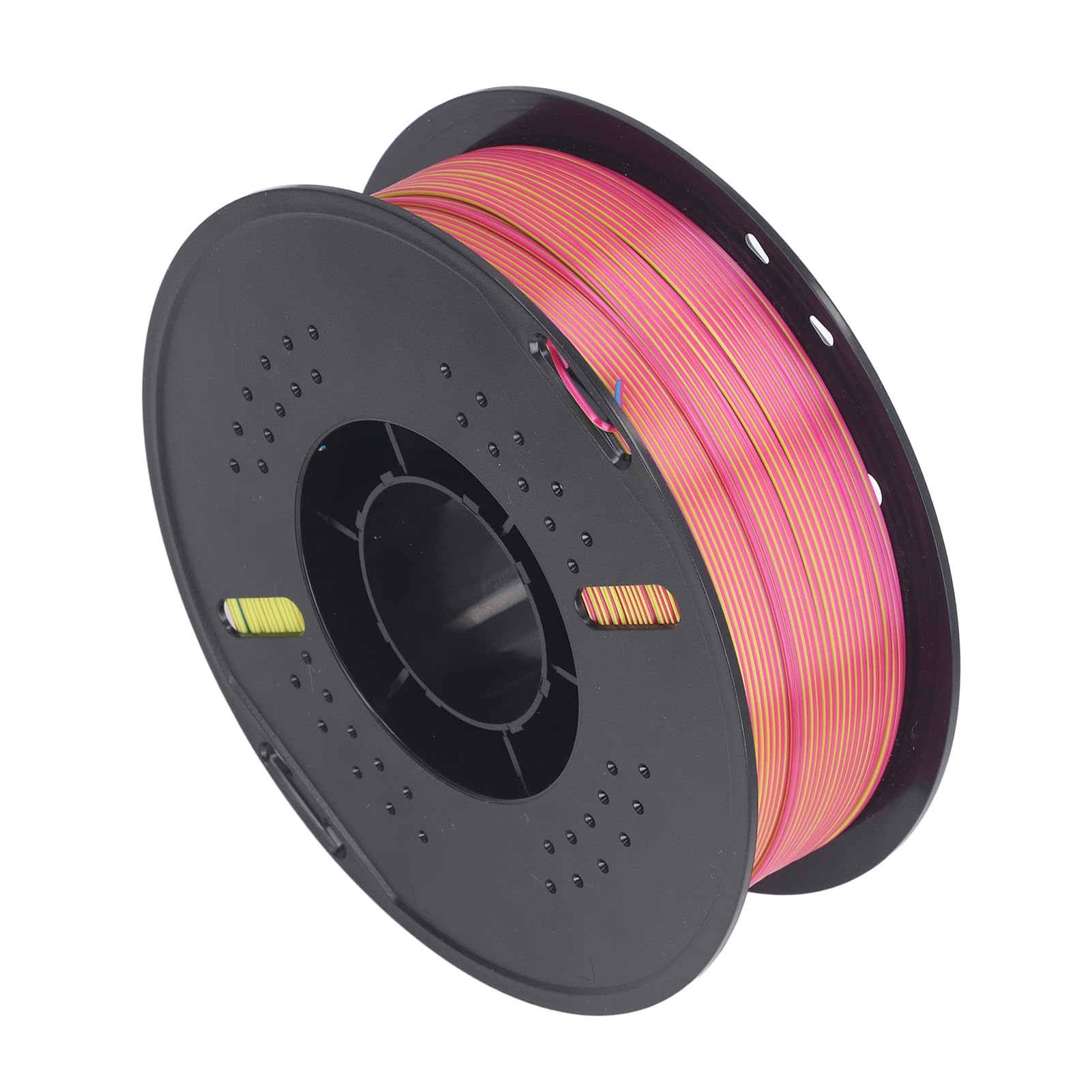 Generic Filamento PLA de Seda 1,75 Mm Material de Impresora 3D Brillante de 3 Colores para Proyectos Creativos 1 KG Rojo Amarillo Azul