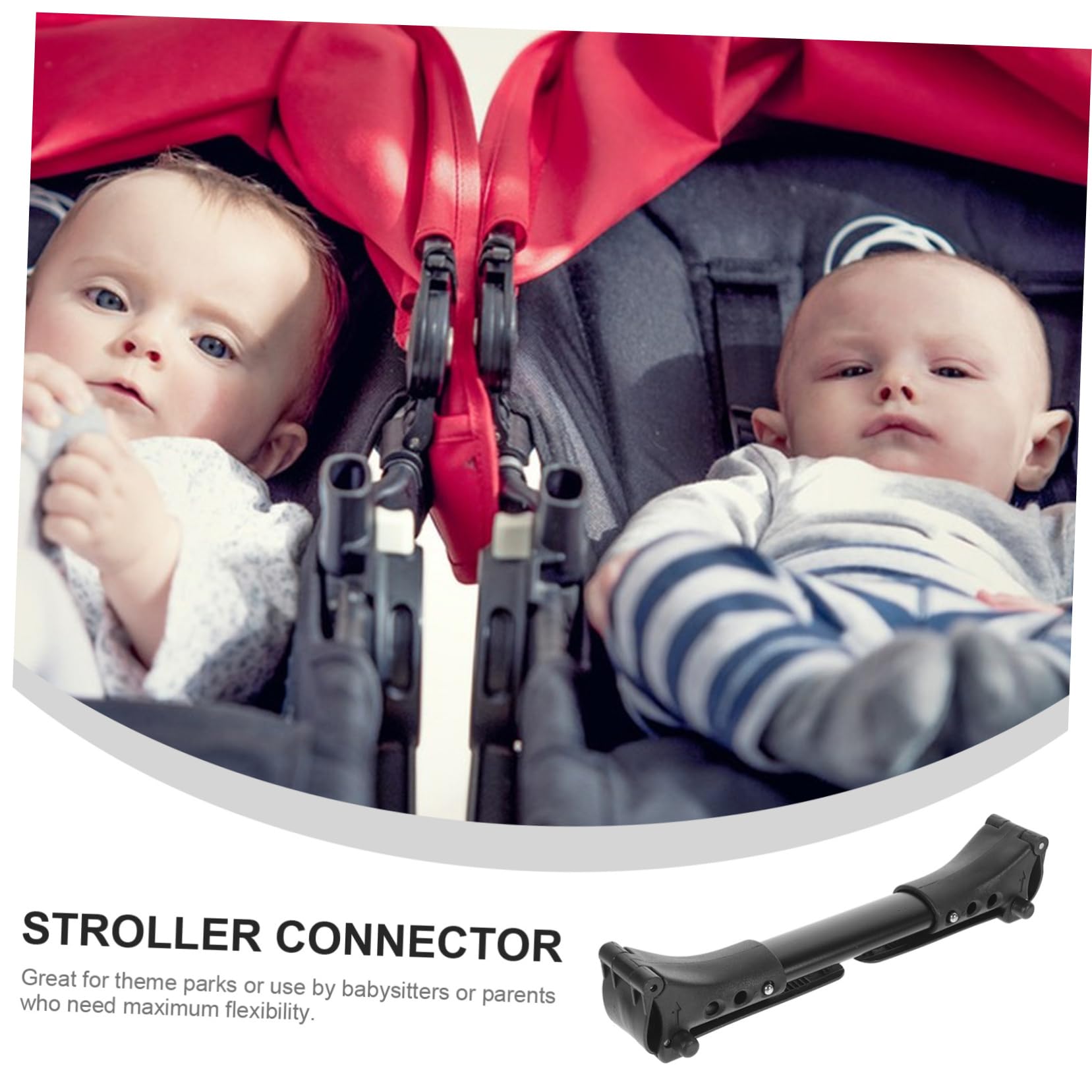 3stücke Doppelkinderwagenverbinder Aus Aluminium Kompatibel Verstellbare Clips Für Verschiedene Breiten Sicherer Anschluss Für Zwei Kinderwagen