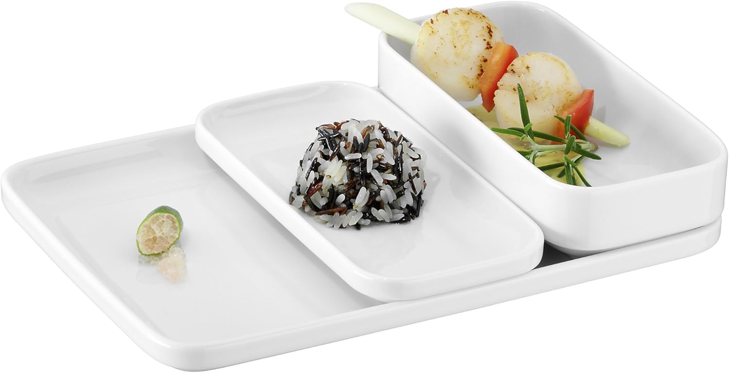Free Shipping Over $50 WMF Various 0687319440 Porcelain Bowl Rectangular 9 x 18 x 4 cm