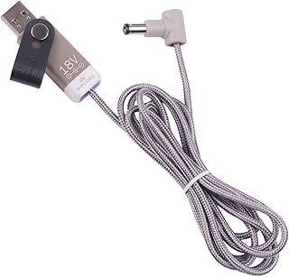myVolts Ripcord USB to 18V DC Power Cable Compatible with The Pigtronix Infinity Looper Effects Pedal