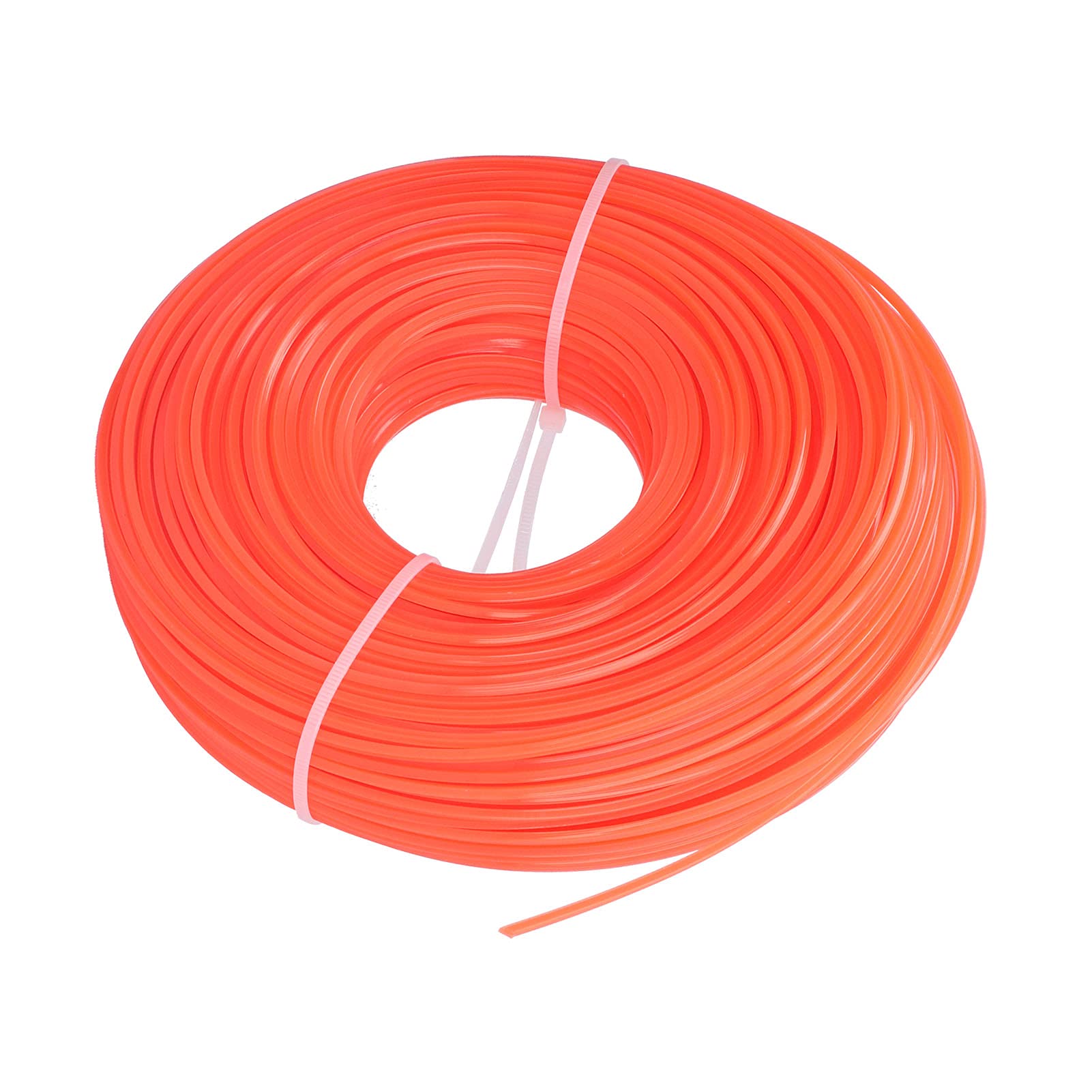 Filo per decespugliatore, 100 m, 2,4 mm, quadrato, in nylon, per decespugliatori a benzina e tosaerba, ideale per casa, giardino e uso professionale