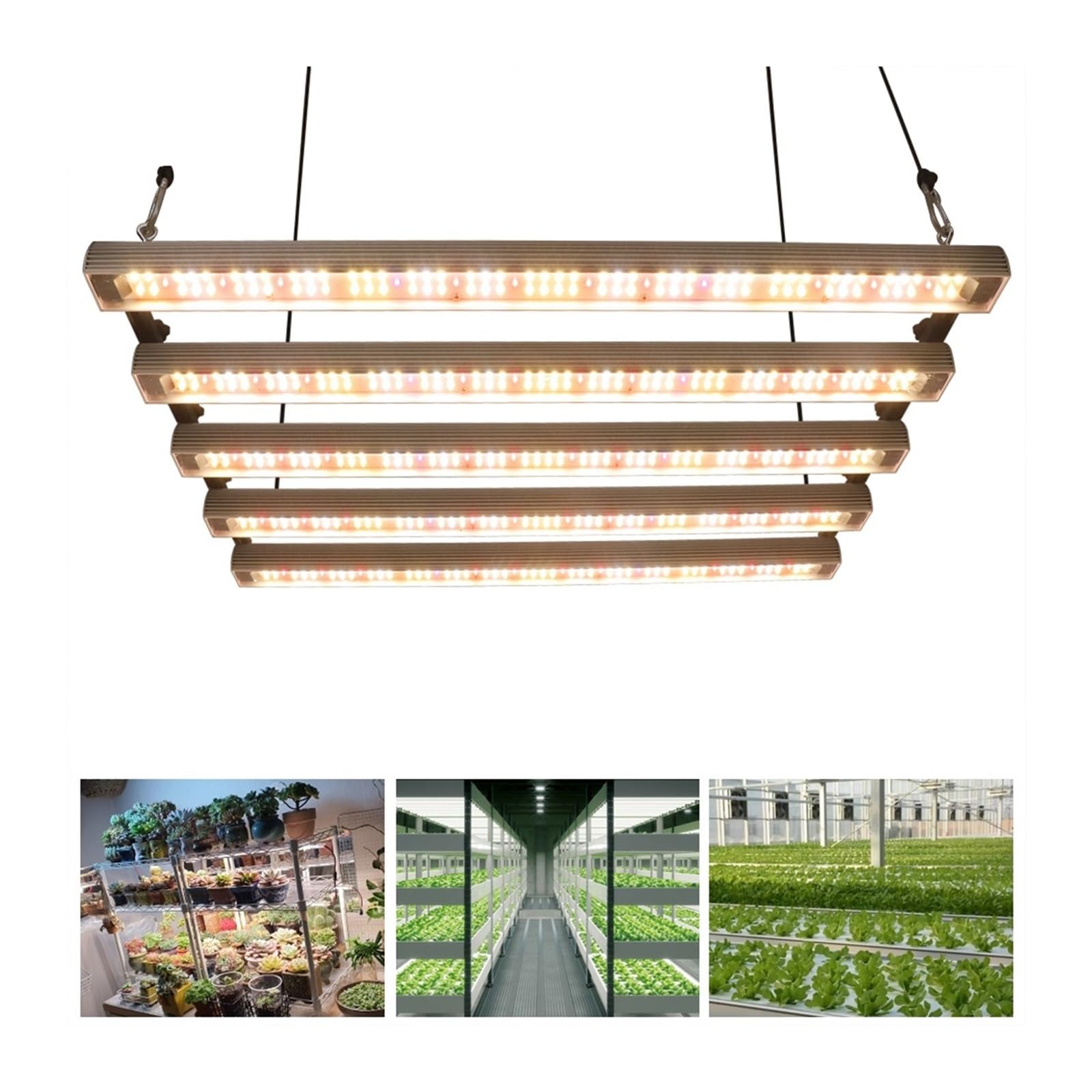 Luz de cultivo LED, Barra de tubo de luz LED hidropónica Lm301H EVO , lámpara Phyto LED de espectro completo for tienda de flores de interior, crecimiento de plantas Para plantas de interior y exterio