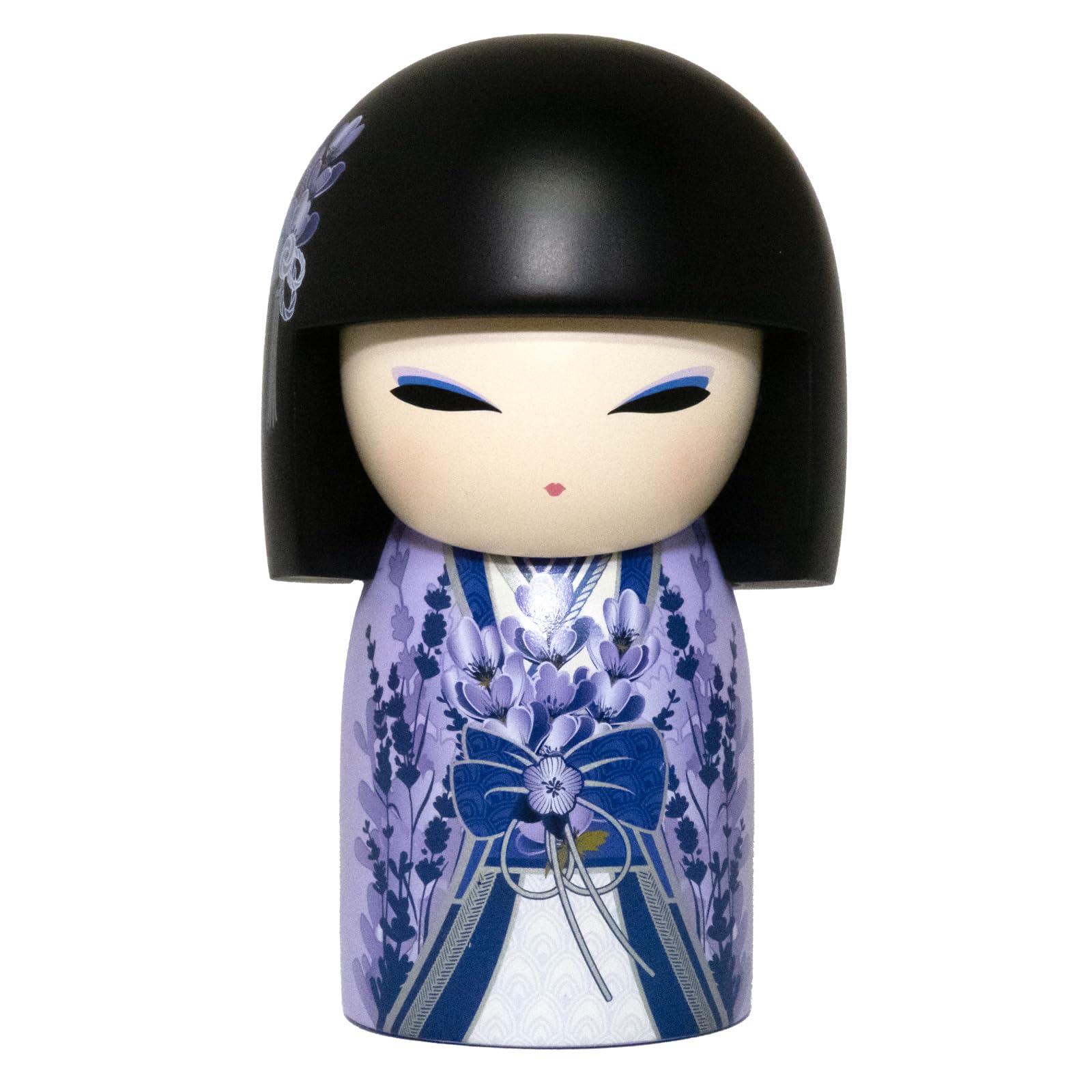 Kimmidoll HARUKO Kokeshi Figurine Resin 4.3in Collectible Clear Case