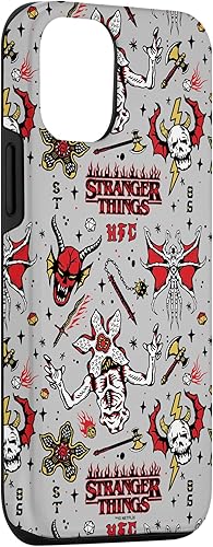 Vista 75 de Funda para iPhone 12 Pro Max Stranger Things Demogorgon Hellfire Club con patrón de club