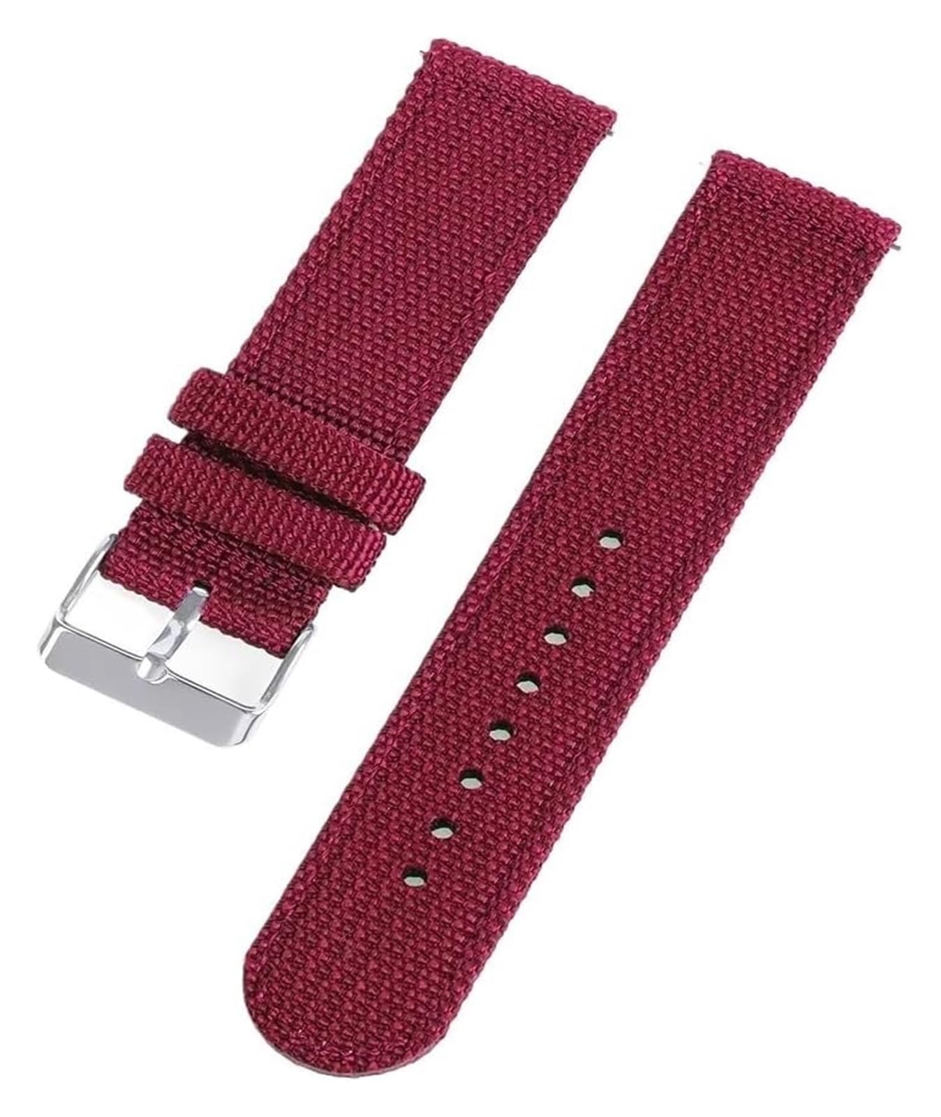 Bracelets élastiques en nylon tressé à boucle régl Bracelet de montre en Nylon 18mm 20mm 22mm 24mm, en toile à dégagement rapide, Bracelet de remplacement universel for femmes et hommes