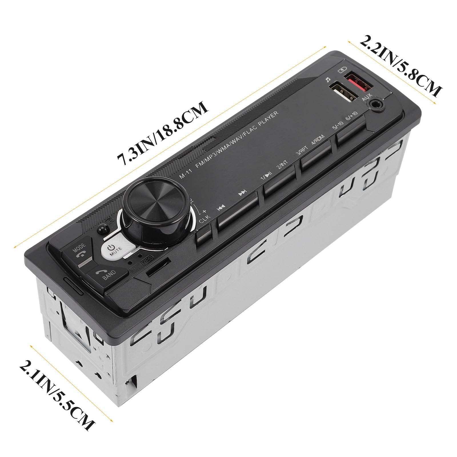 Radio de Coche Mp3 12v con USB y Conexión Inalámbrica Manos Libres