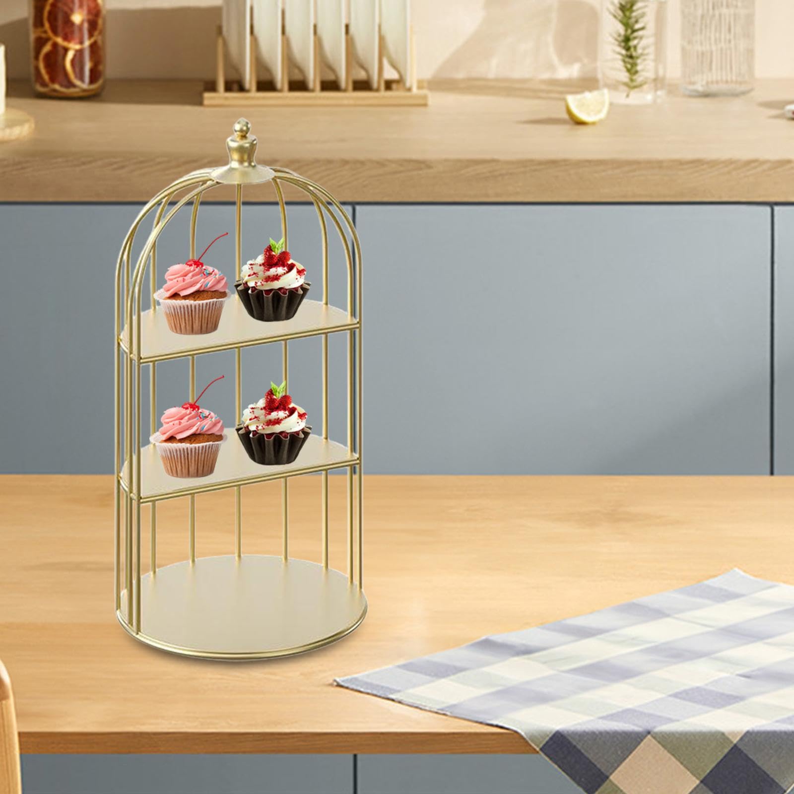 HOMEd - Soporte para tartas, plato de postres y frutas, bandeja para servir boda, expositor de pastelería para centro de mesa