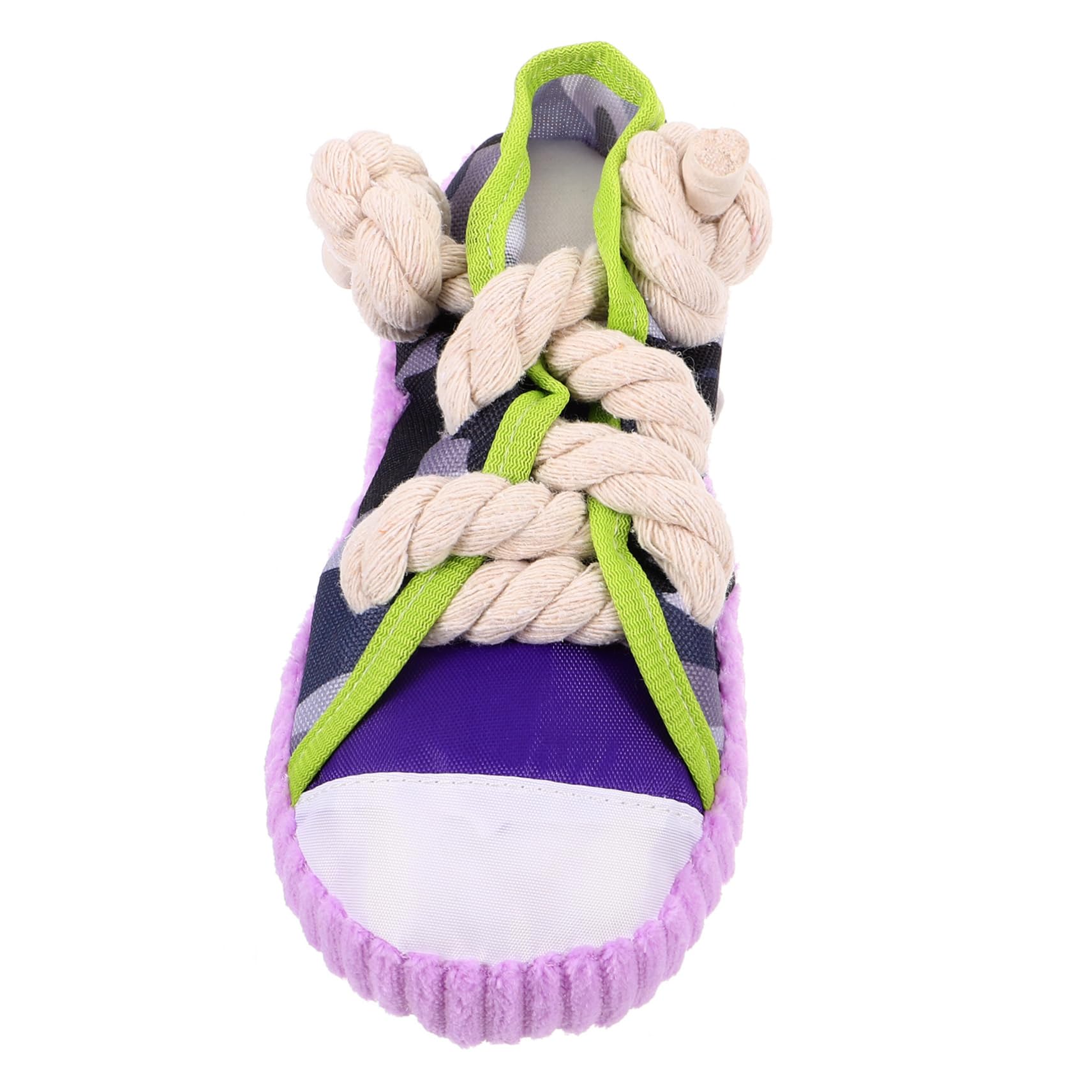 Homoyoyo Giocattolo per Cani a Forma di Scarpa, Masticativo Corda di Cotone e Tessuto Canvas, Cigolante, per Cuccioli e Cani Medi