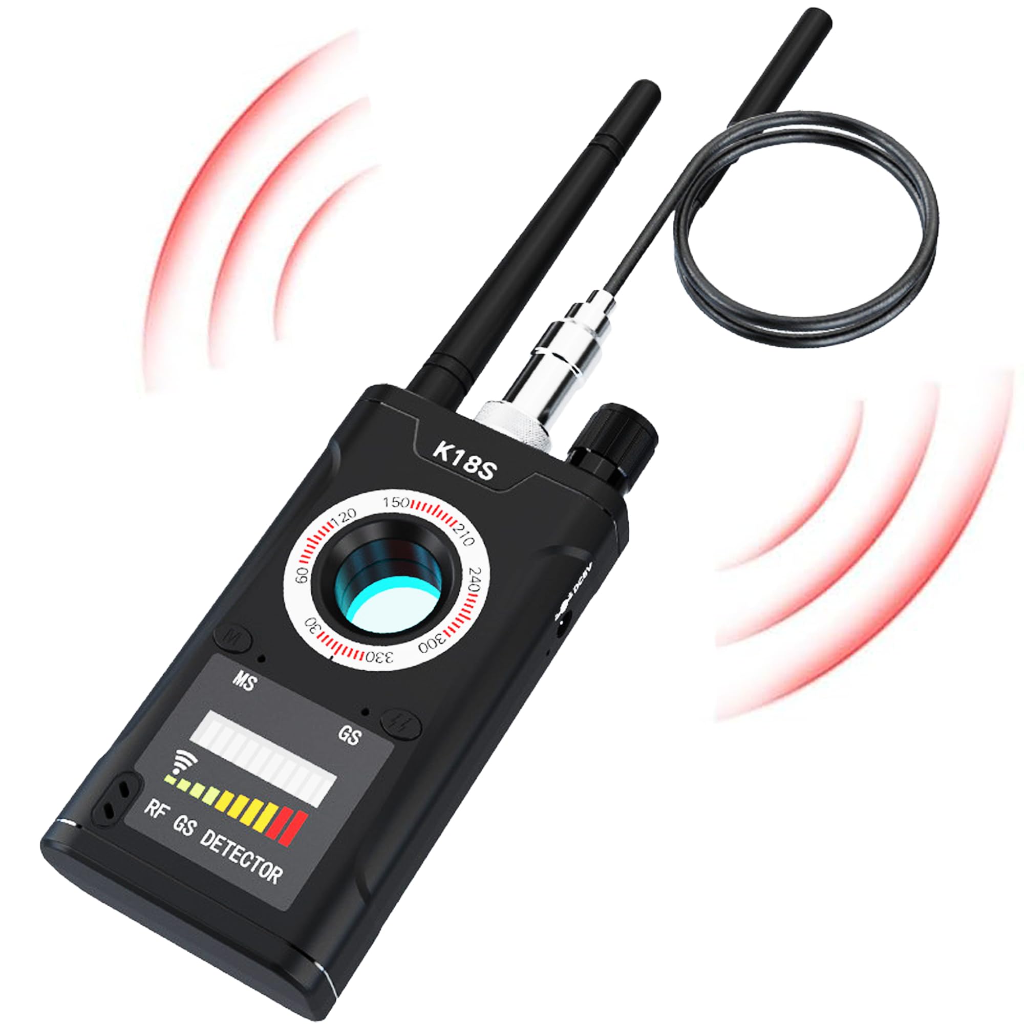 Pro Detector for Hidden Cameras, GPS Trackers & Bugs | Highly Sensitive & Adjustable RF Signal Finder for Hotel, Travel, Car | Compact, Easy to Use for Ultimate Privacy & Peace of Mind-image-2