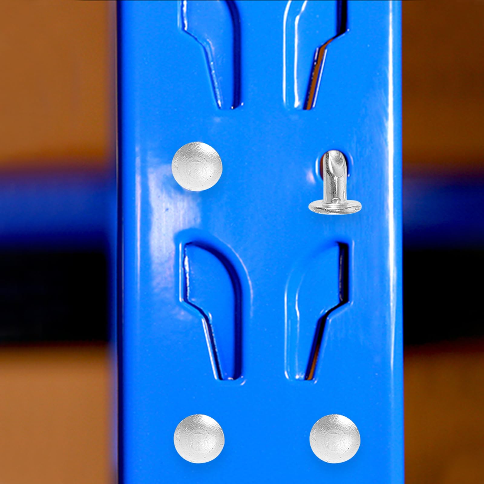 100pcs M5×48mm Pallet Rack Safety Bolts – Silver Drop Pins For Warehouse Shelving & Storage Systems