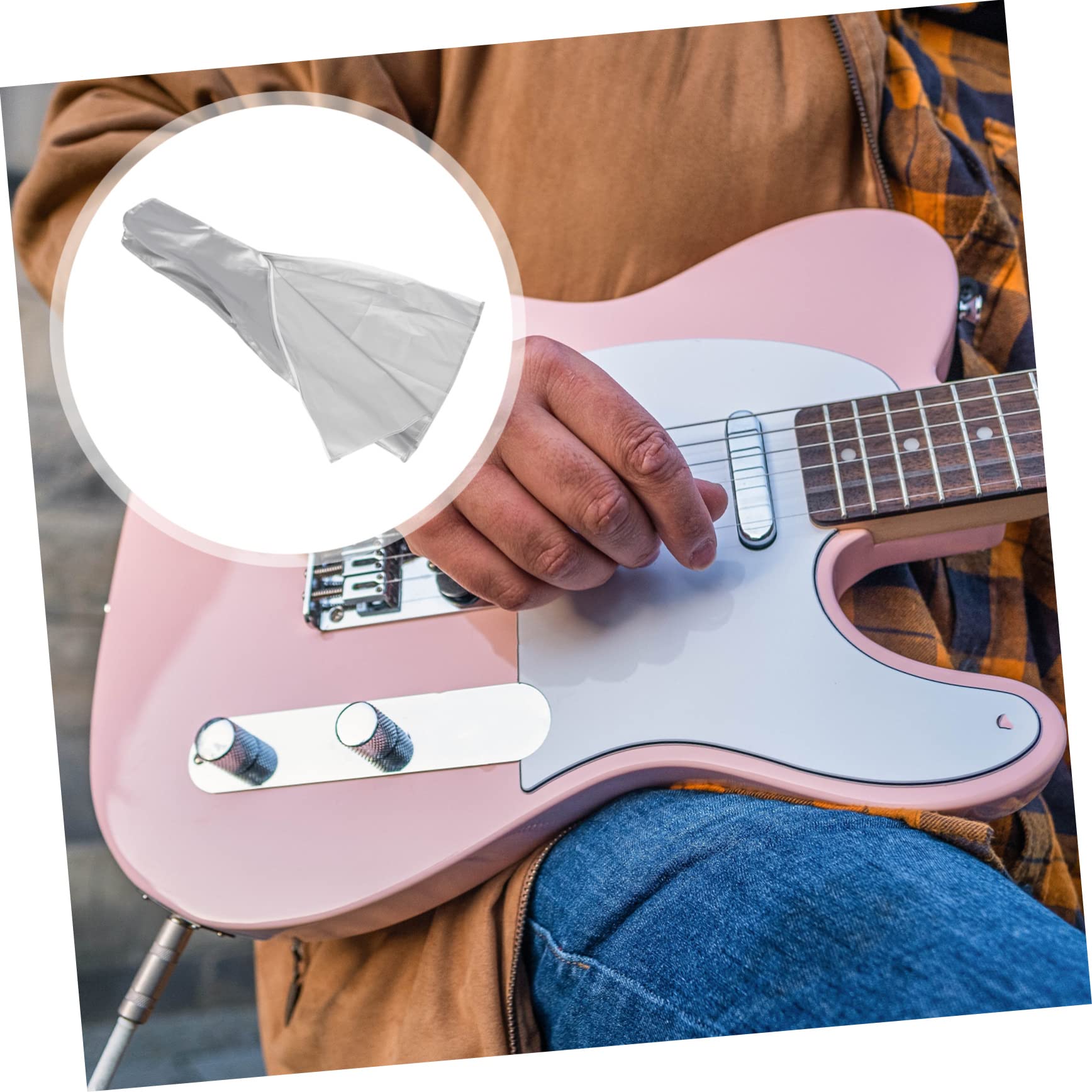 ibasenice 3piezas Cubierta Protectora De Guitarra Funda Transparente De Material Duradero para Evitar Rayones y Contaminación para Uso Doméstico y Transporte De Instrumentos Musicales