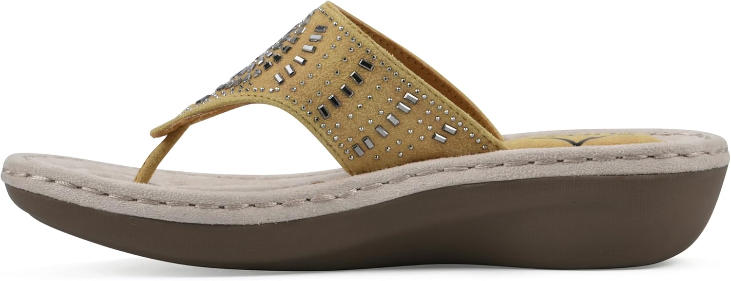 Cliffs by White Mountain Women's Cushioned Cienna Thong Sandal