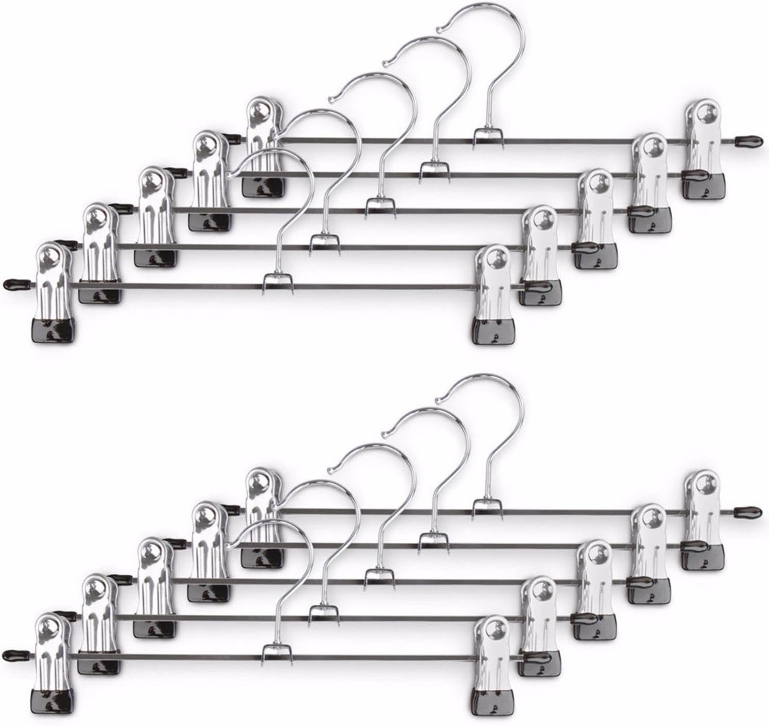 10pcs Clips With Hooks Clothes Pin Hanger Hold Ideal For Outdoor Airing And Indoor Wardrobe Hanging Convenience To Hang Adult's Clothes, Dress, Shirt, Pants, Etc