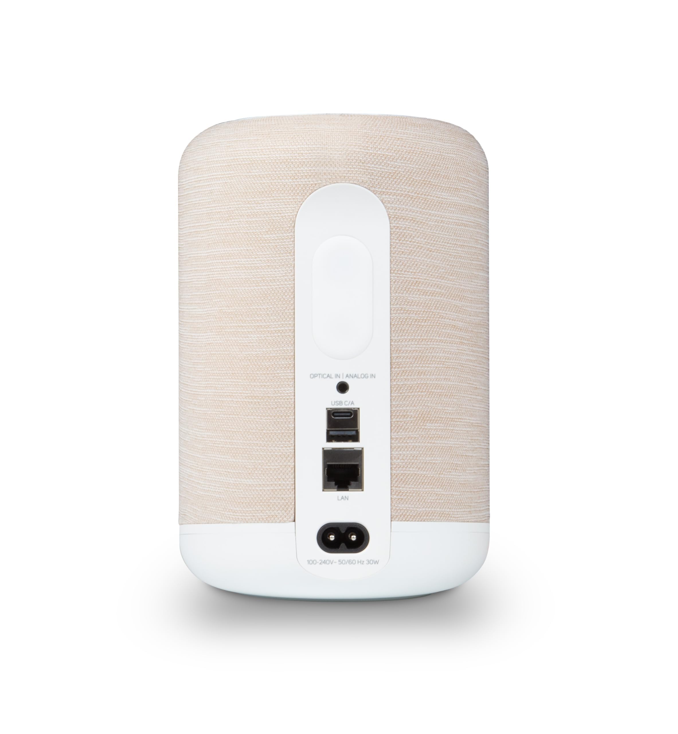 Bluesound Pulse Flex Bluetooth senza cavo Hi-Res All-in-One, AirPlay 2, Spotify Connect, Alexa Skills, altoparlante audio multi-room (bianco/marrone chiaro)
