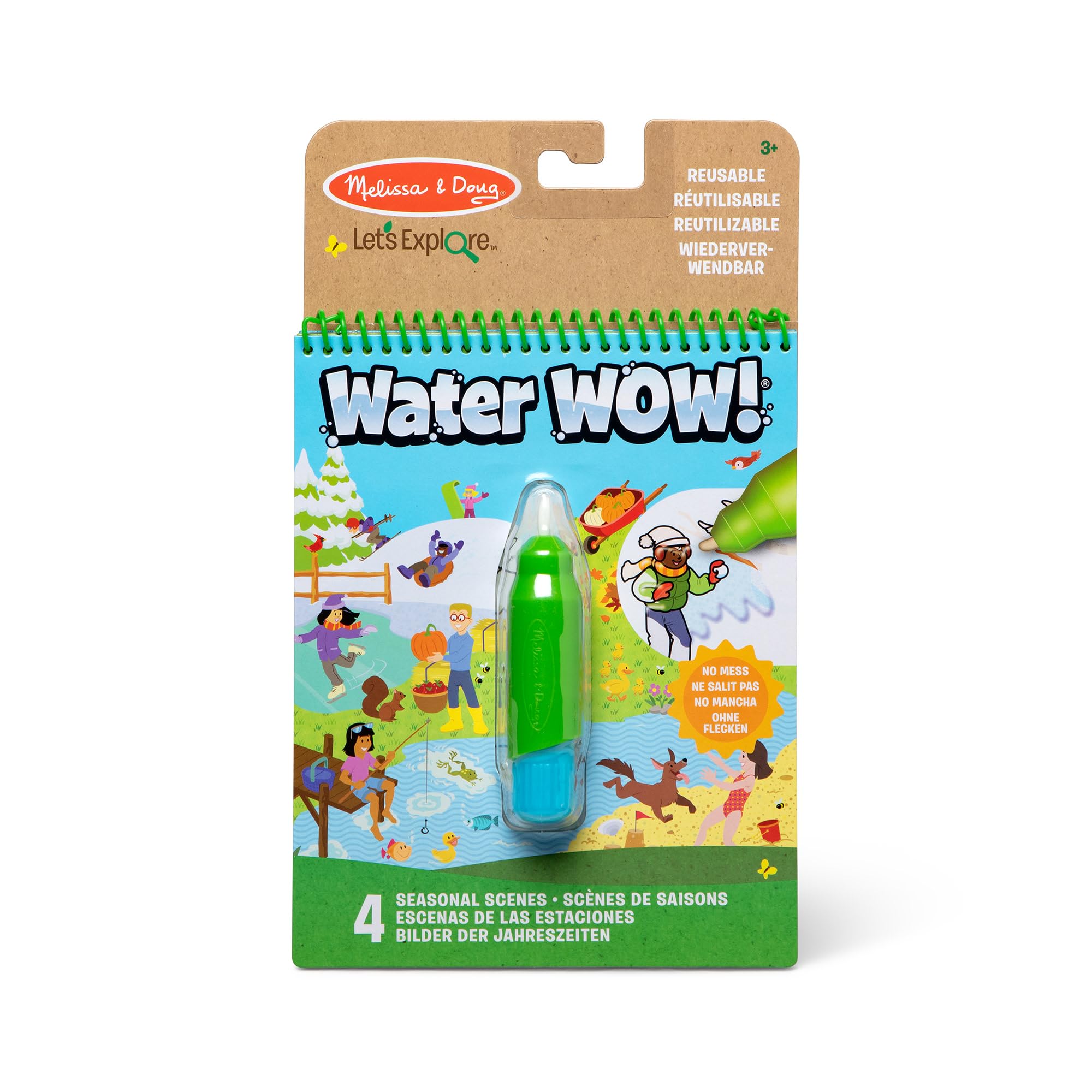 Melissa & Doug Let's Explore Water reveal - Seasons | Pretend Play | 3+ | Gift for Boy or Girl
