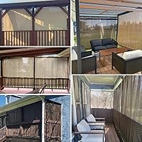 Vista 4 de Patio - Pantalla enrollable, Beige Hueco