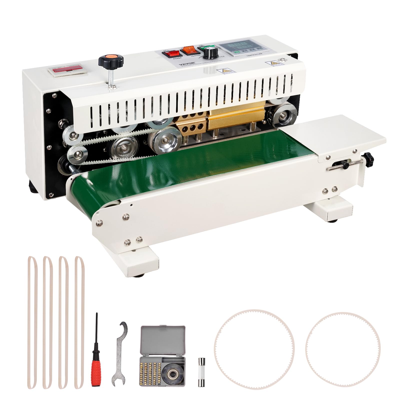 VEVOR Horizontale Continue Bandverzegelingsmachine Voor Zakken Lasbreedte 6 12 Mm Digitale Temperatuurcontrole Telfunctie Folielasapparaat Plastic Zakken 0 02 0 8 Mm 2668444115