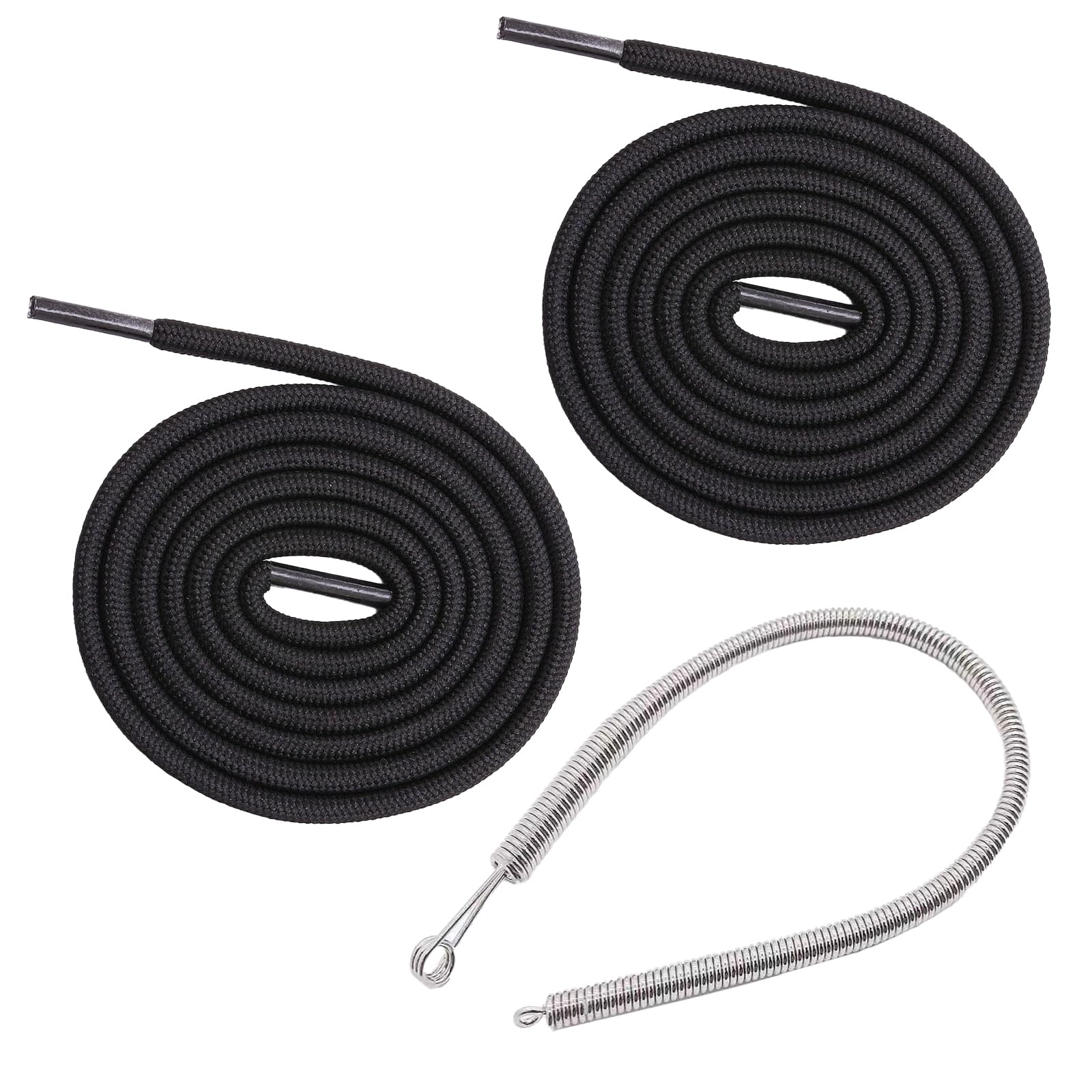 lacci per felpa con cappuccio - Lacci per felpa con cappuccio e pantaloni sportivi, cordoncino da 140 cm, corde di ricambio con 1 infila e 4 colori, neri, grigi, beige e blu