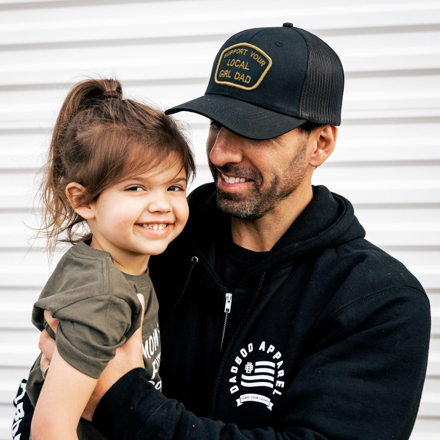 Support Your Local Girl Dad Patch Hat - Premium Snapback Baseball Cap for Men - Image 4