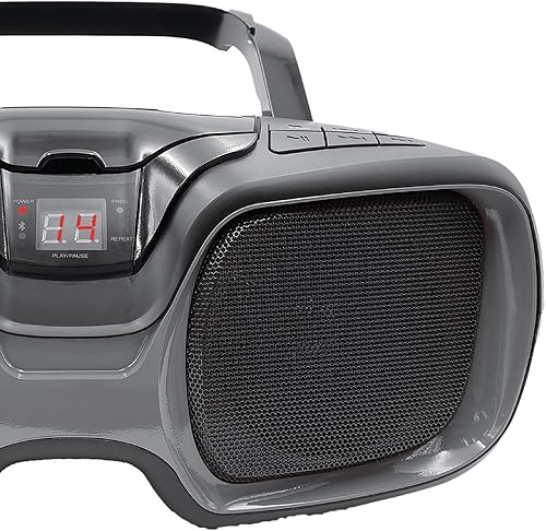 Miniatura 3 de Proscan PRCD1037BT-BLACK/TITANIUM - Caja de CD portátil de 3 vatios RMS con Bluetooth y radio AM/FM