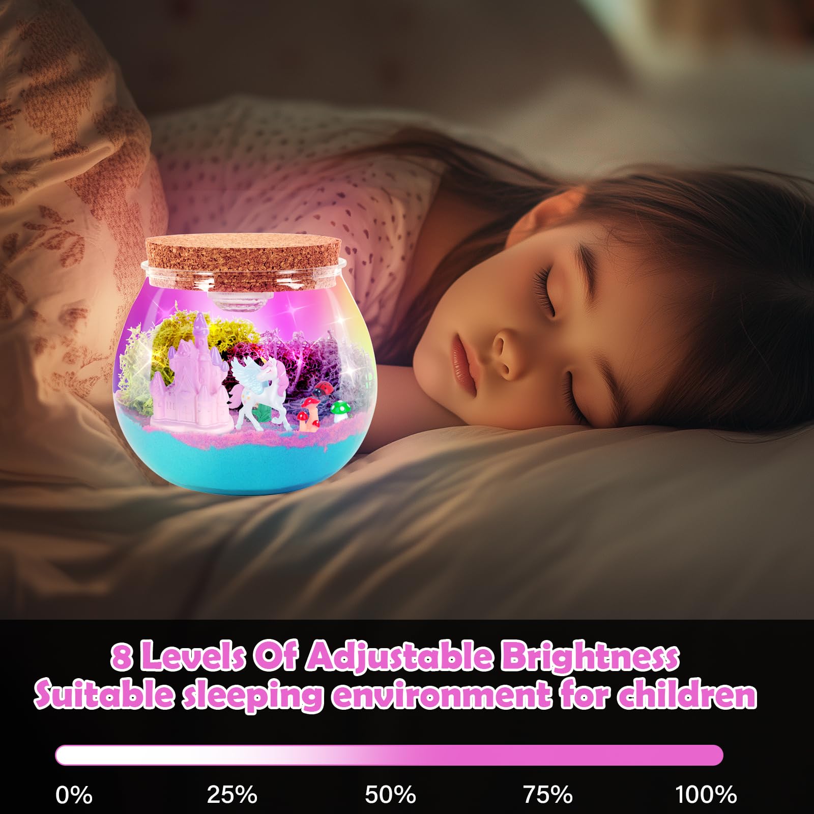 Withosent Lampka nocna z jednorożcem, zestaw do majsterkowania, dla dzieci, lampa do samodzielnego wykonania, z pilotem zdalnego sterowania, prezent dla chłopców i dziewczynek, dla dzieci w wieku od 3