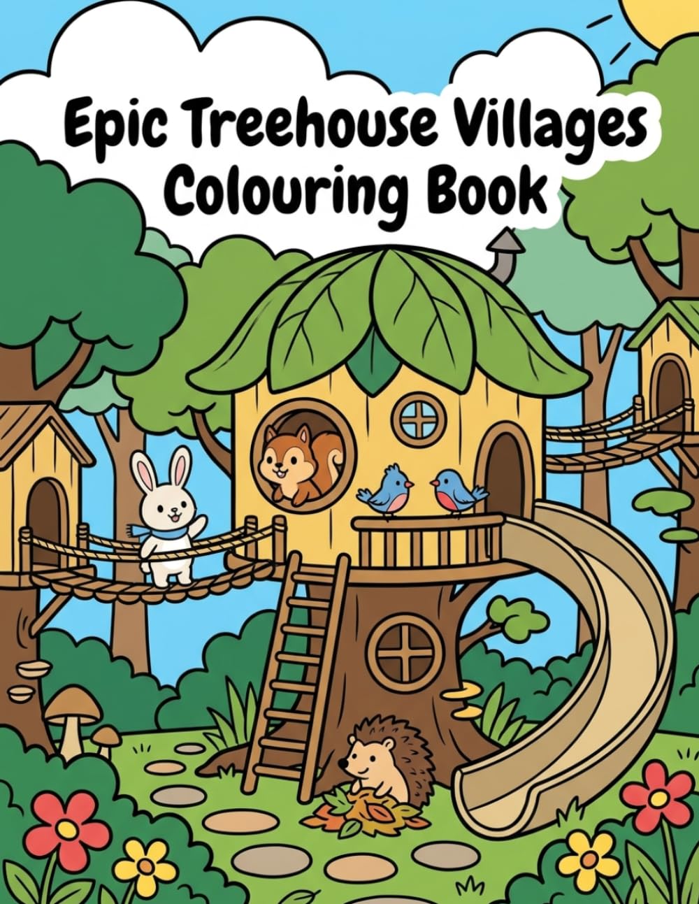 Epic Treehouse Villages: Colouring Fun