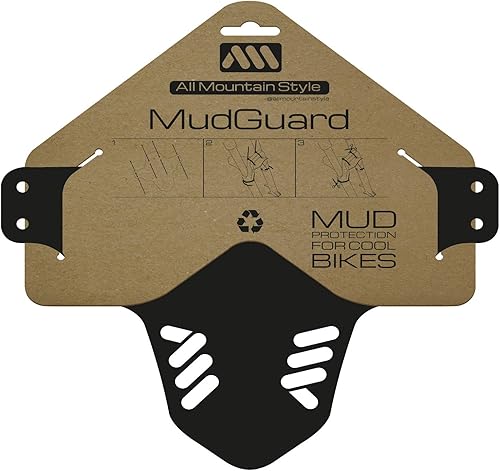 Miniatura 2 de All Mountain Style Guardabarros delantero  Protector de barro para bicicleta compatible con protección frontal se adapta a tamaños de 26 pulgadas,
