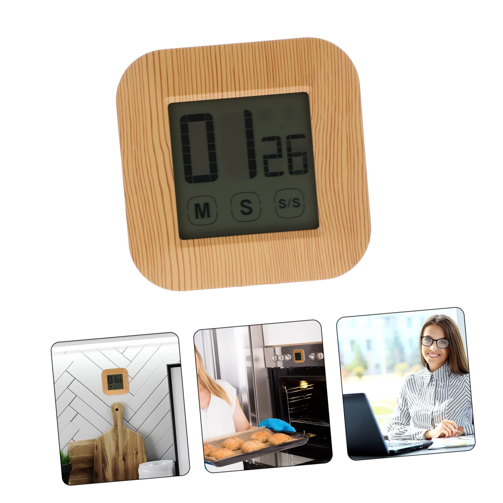 Mobestech 3 Pièces minuteur Manuel de la minuterie de Cuisine chronomètre magnétique exploité minuterie Horloge congélateur surgelateur de Cuisson Polyvalente Plastique