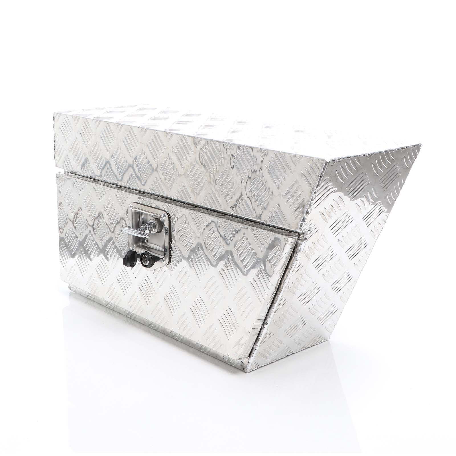 XPOtool Caja de almacenamiento aluminio para camión derecha 75x25x40cm máx. 60 litros con 2 llaves