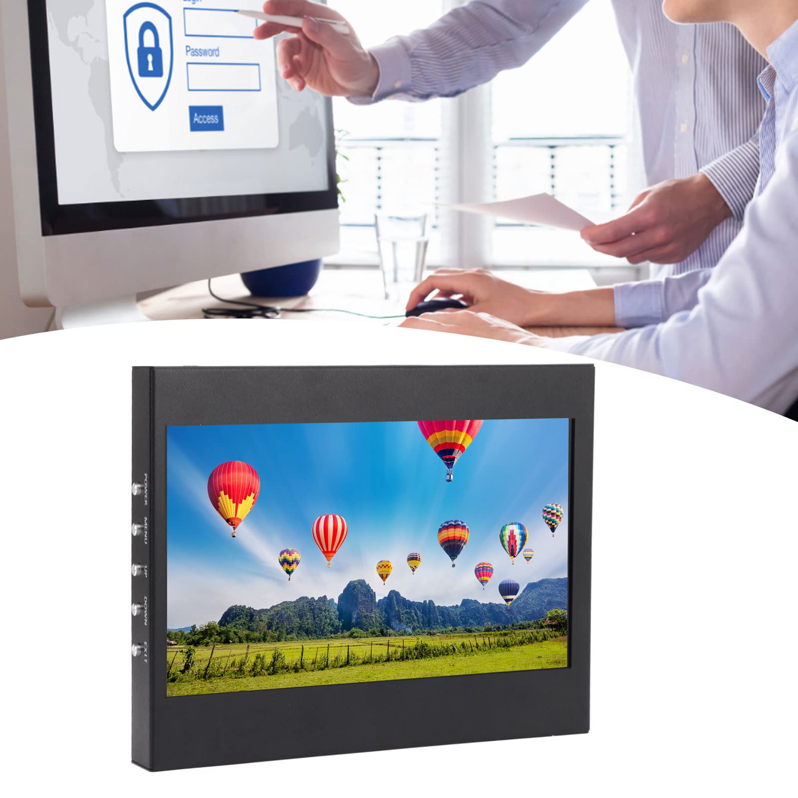 7-calowy pojemnościowy ekran dotykowy, przenośny kolorowy ekran HD, ekran dotykowy o rozdzielczości 1024 x 600 z interfejsem multimedialnym HD, ekran dotykowy USB do komputera, laptopa, rejestratora