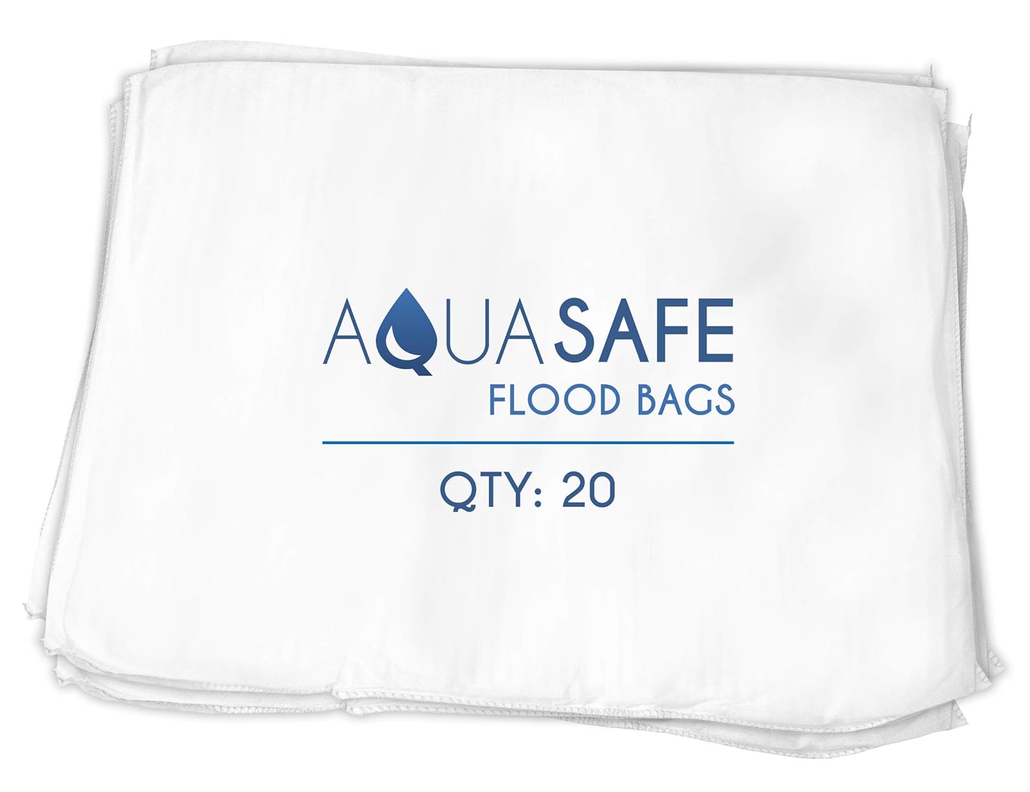 AquaSafe Flood Bags, Water Absorbent Flood Barrier and Super Absorbant Pad, 16" x 22", Pack of 20 : Electronics