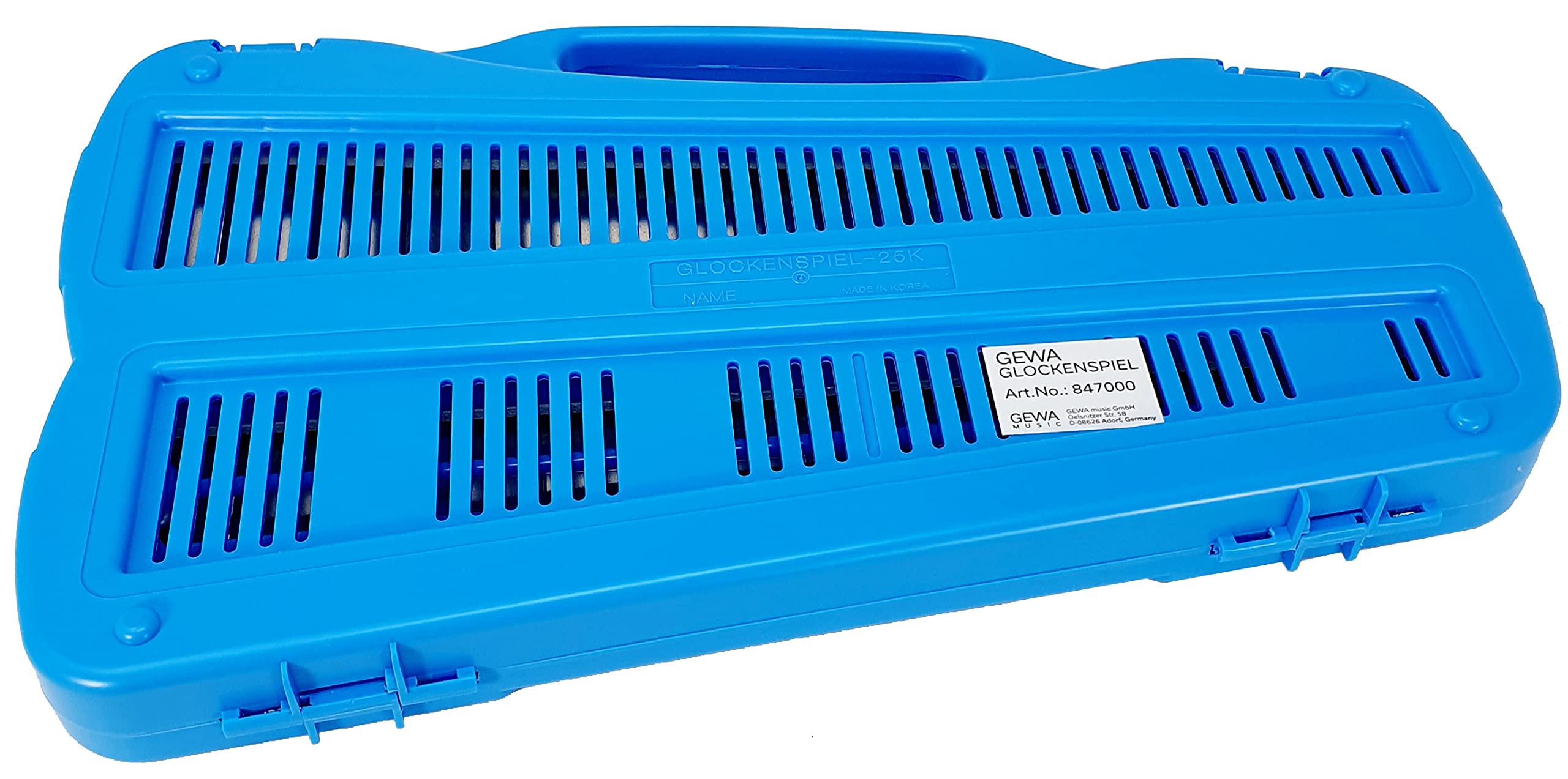 GLOCKENPIEL CARRILLON METALOFONO XILOFONO GEWA AG25N2 CROMATICO, 25 TECLAS SILVER CON ESTUCHE Y MAZAS - ROCKMUSIC ESPAÑA