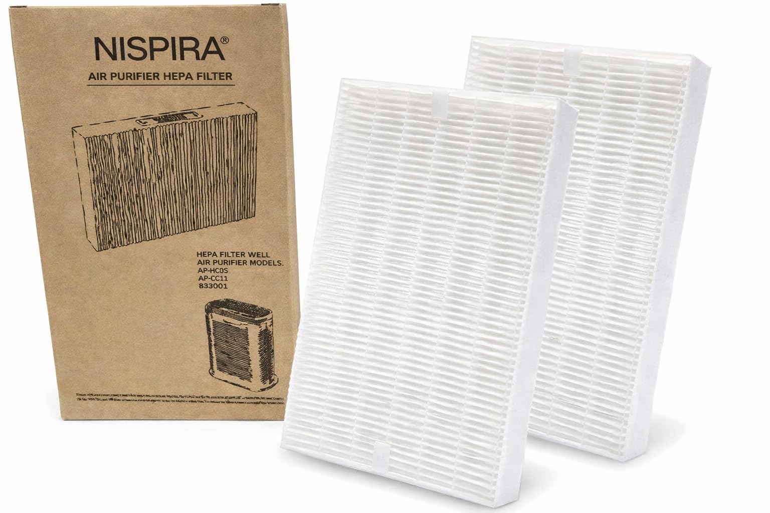 Filtre HEPA de remplacement pour Honeywell Hrf-r2 bloquant 99% des particules fines x2