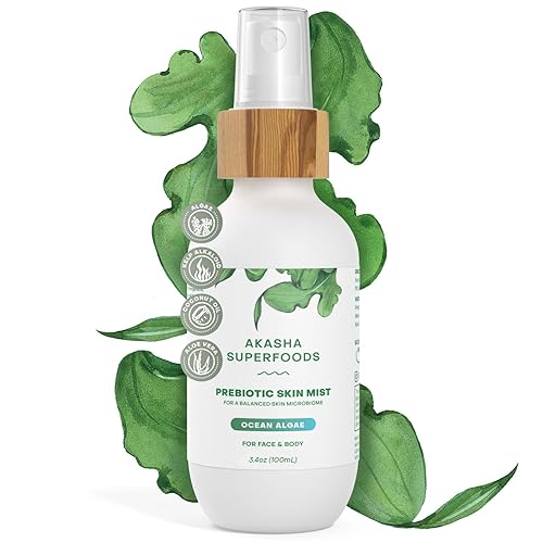 Akasha Prebiotic Skin Mist 3.4oz I Organic Facial Mist, Sea