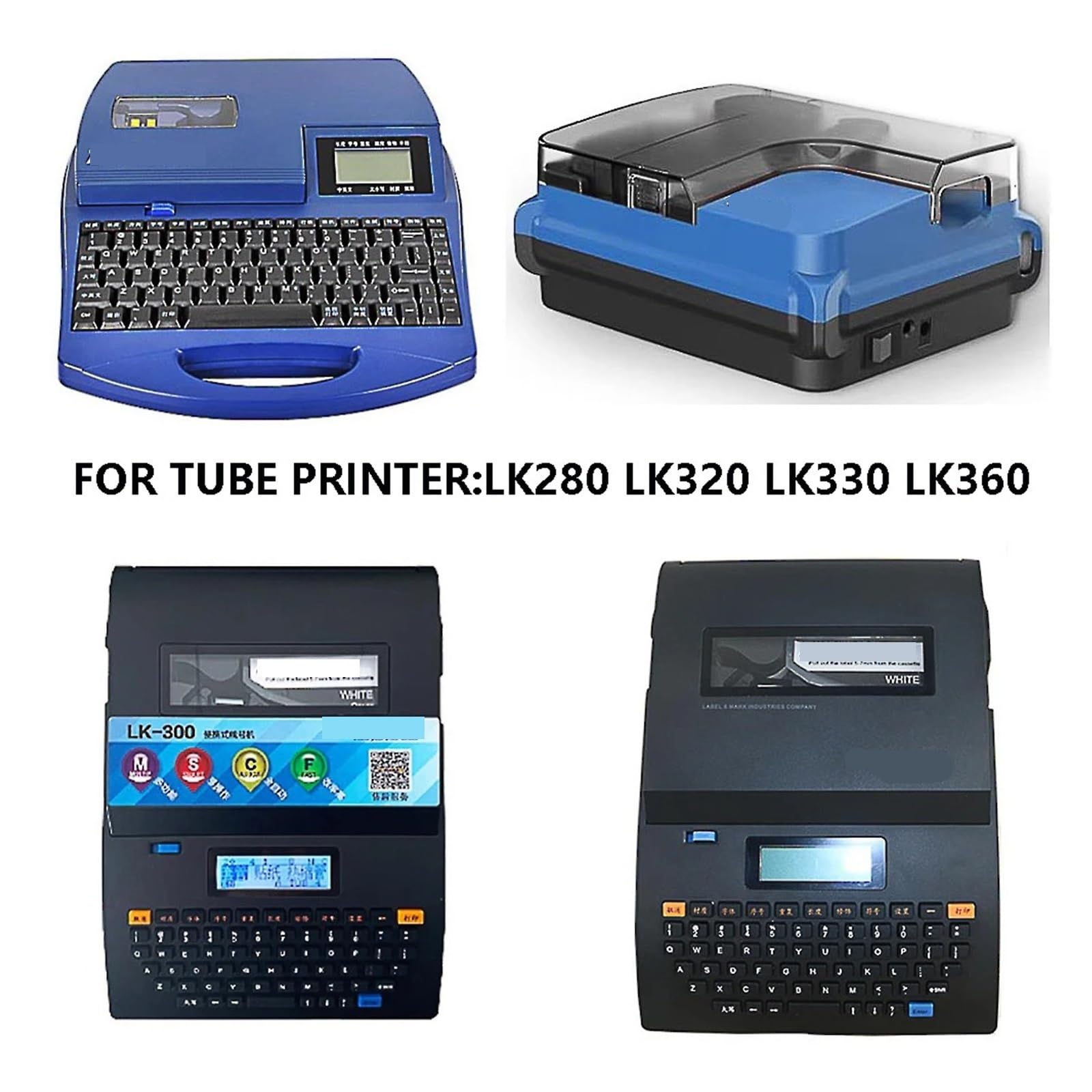 Nastro in inchiostro nero for stampante for etichette LK-320 LK-340 LK-360
