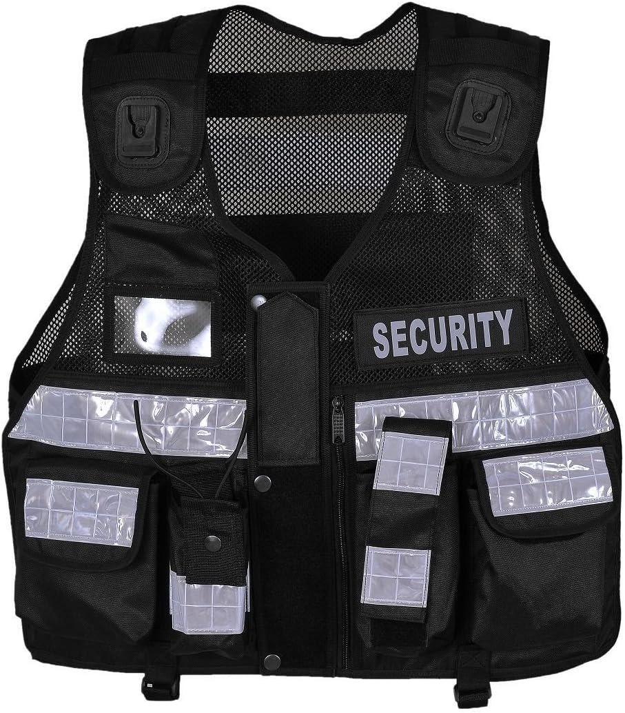 RAC3 High Visibility Security Vest with Reflective Stripes - Ideal for Safety and Identification